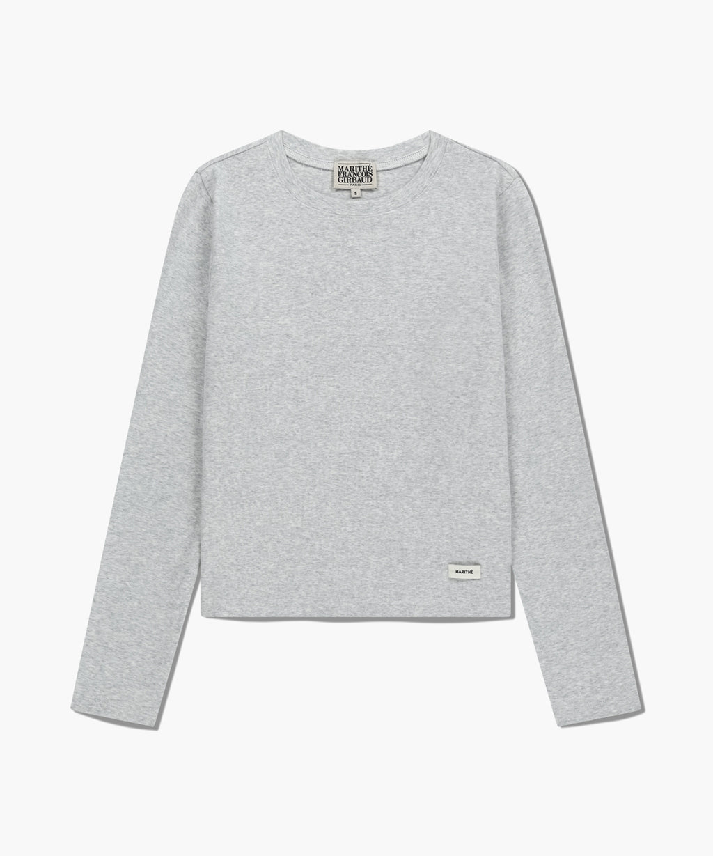 Marithe & Francois Girbaud - Basic Long Sleeve (Light Heather Gray) product image 6 | TRAB K-Fashion Australia