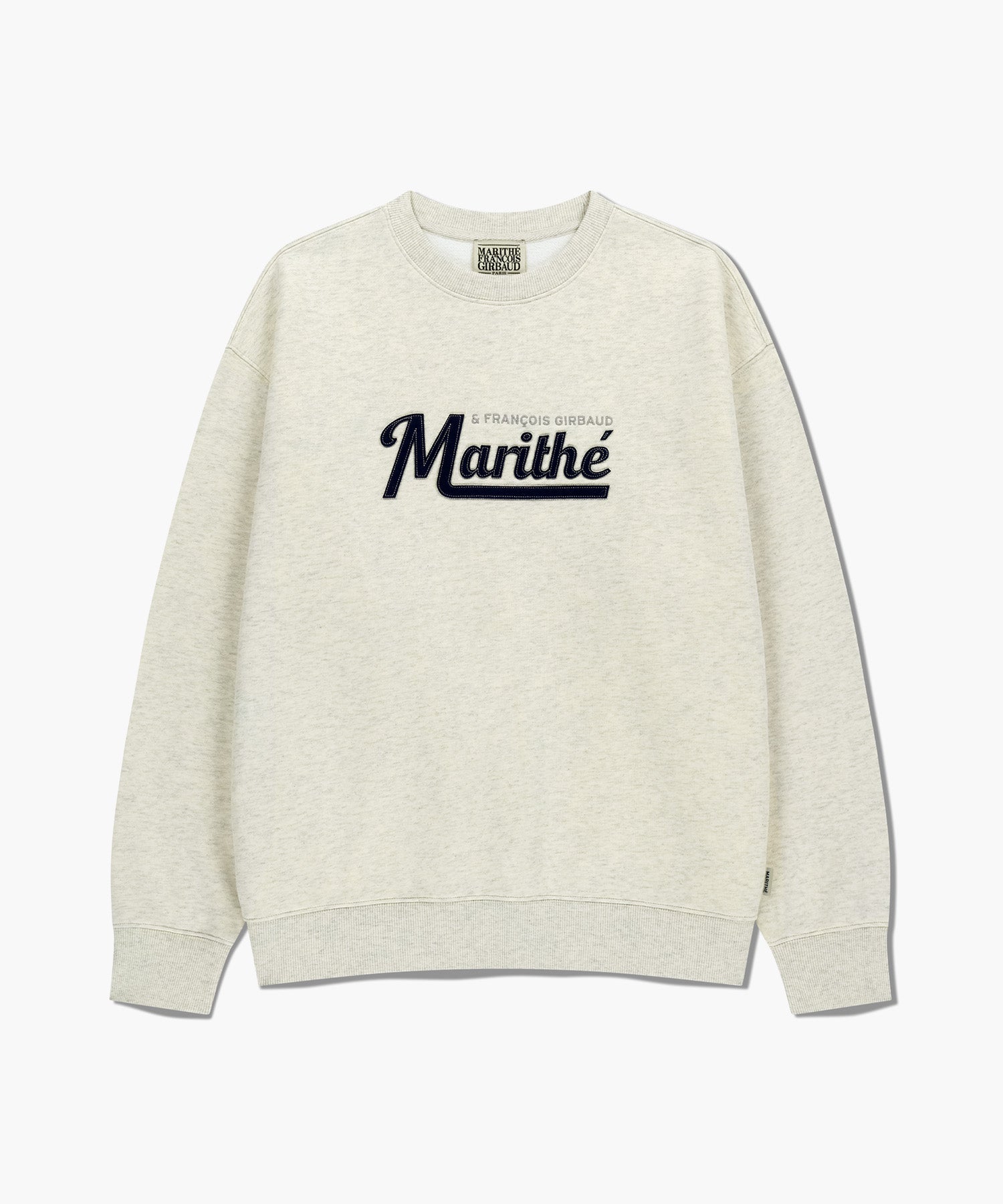 Marithe & Francois Girbaud - Applique Logo Oversized Sweatshirt (brushed) (Oatmeal) product image 7 | TRAB K-Fashion Australia