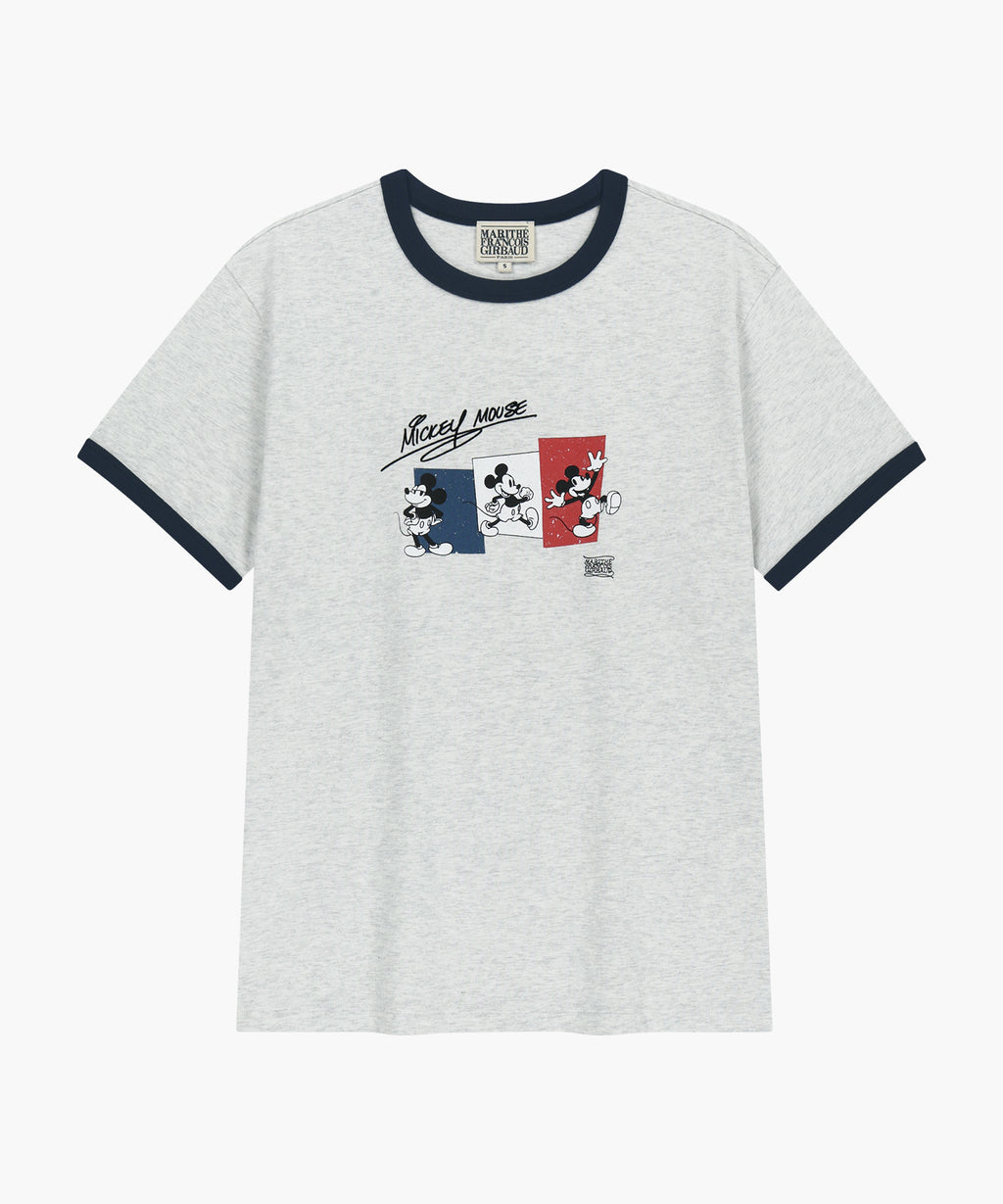 Marithe & Francois Girbaud - Mickey_french Ringer Tee (Light Heather Gray) product image 6 | TRAB K-Fashion Australia