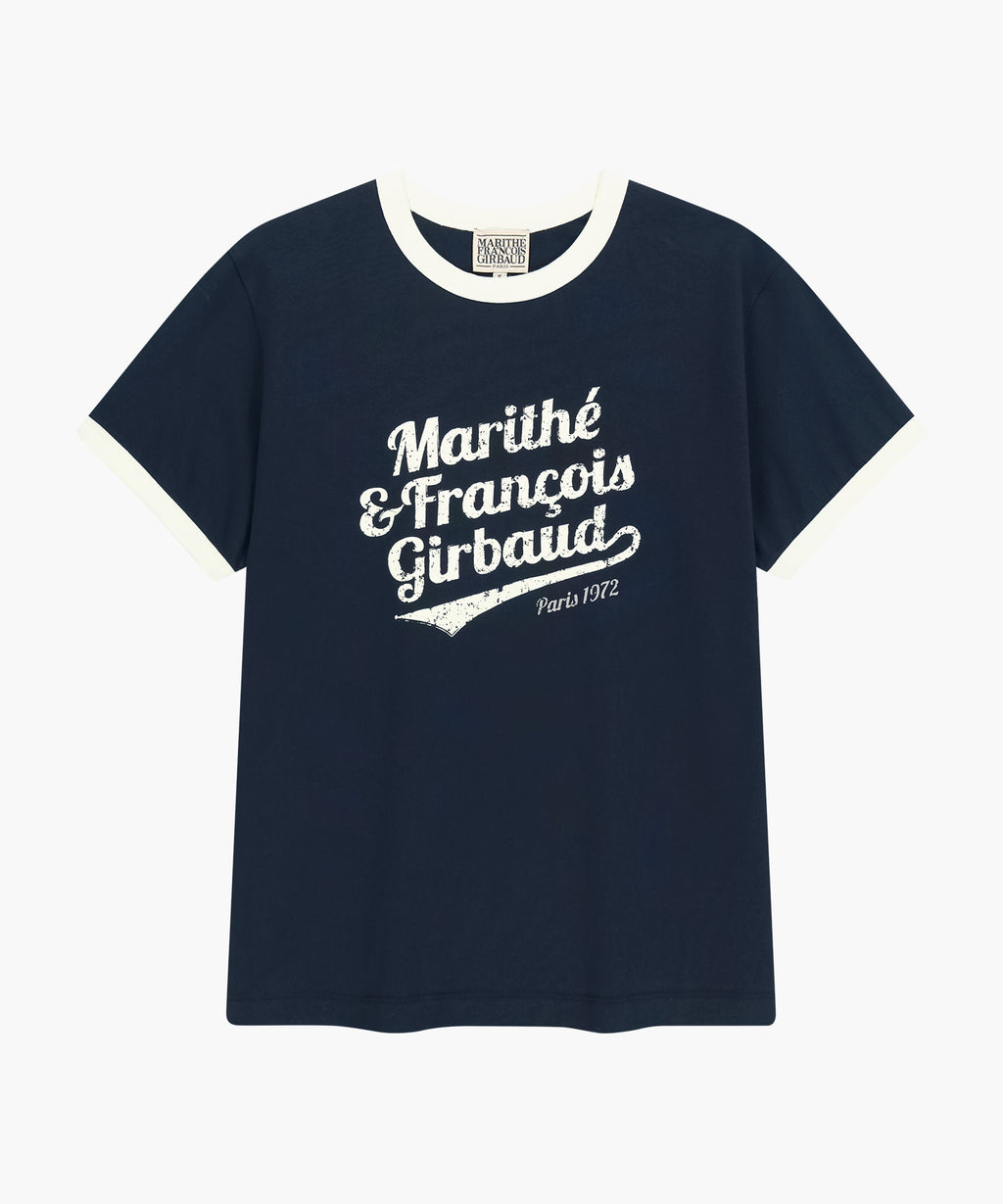 Marithe & Francois Girbaud - Vintage Logo Ringer Tee (Navy) product image 6 | TRAB K-Fashion Australia