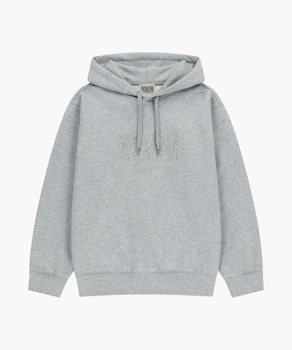 Marithe & Francois Girbaud - Embo Classic Logo Hoodie (Heather Gray) product image 6 | TRAB K-Fashion Australia