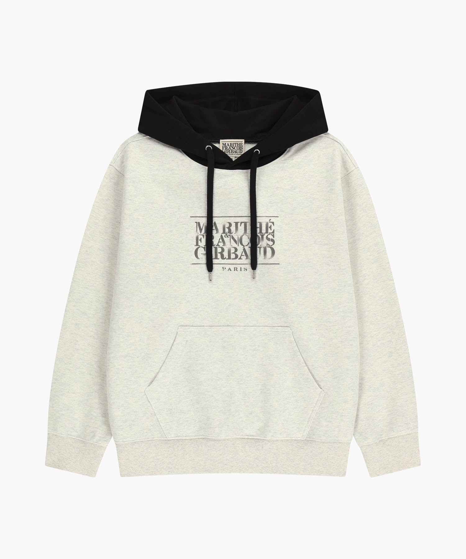 Marithe & Francois Girbaud - Shadow Classic Logo Color Block Hoodie (Oatmeal) product image 6 | TRAB K-Fashion Australia