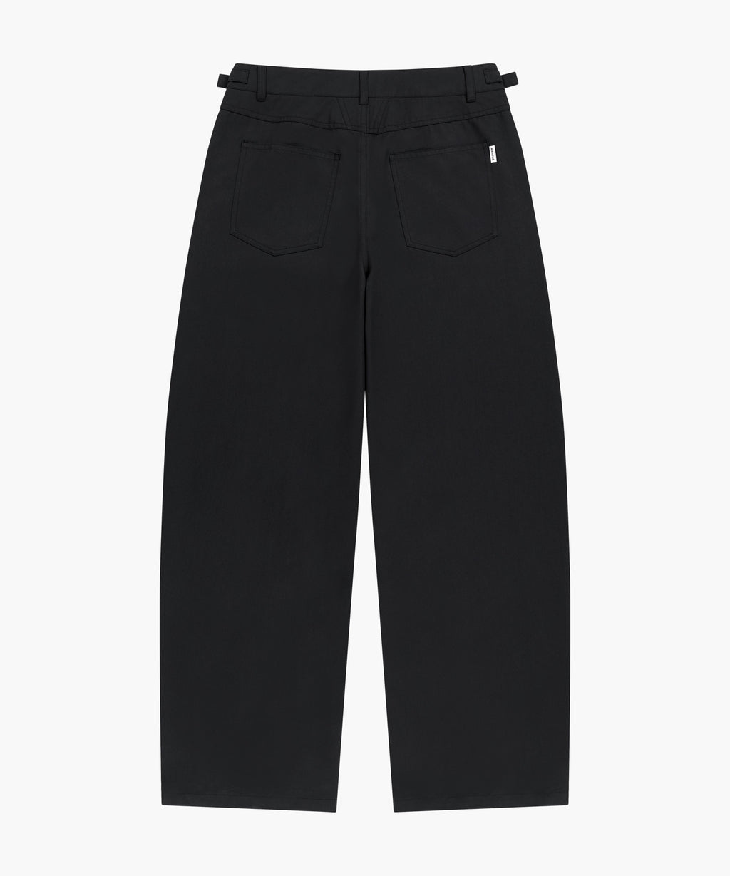 Marithe & Francois Girbaud - Curved Chino Pants (Black) product image 6 | TRAB K-Fashion Australia