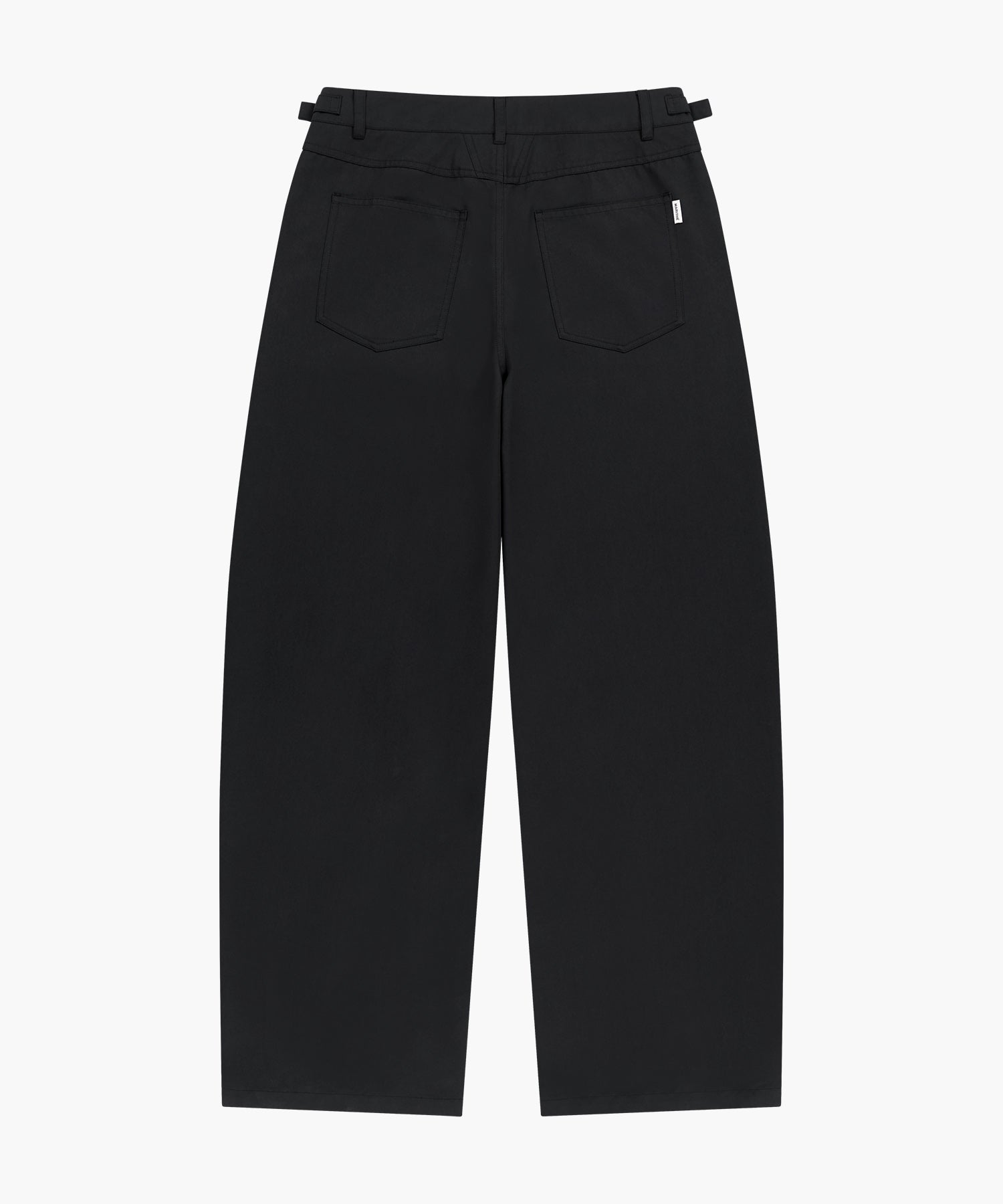 Marithe & Francois Girbaud - Curved Chino Pants (Black) product image 6 | TRAB K-Fashion Australia