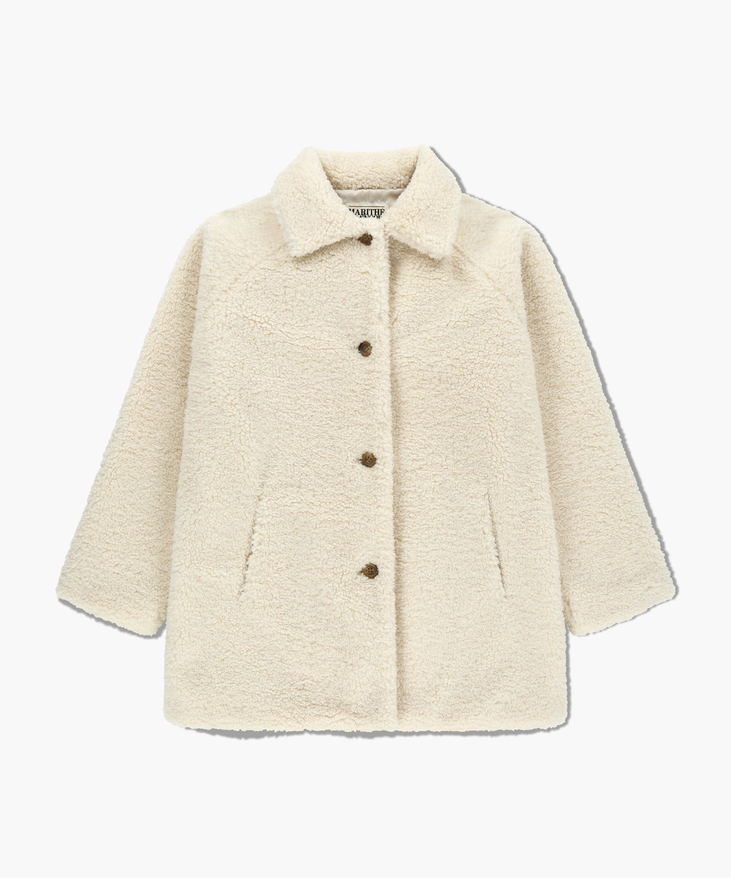 Marithe & Francois Girbaud - Mid Shearling Fur Coat (Ivory) product image 8 | TRAB K-Fashion Australia