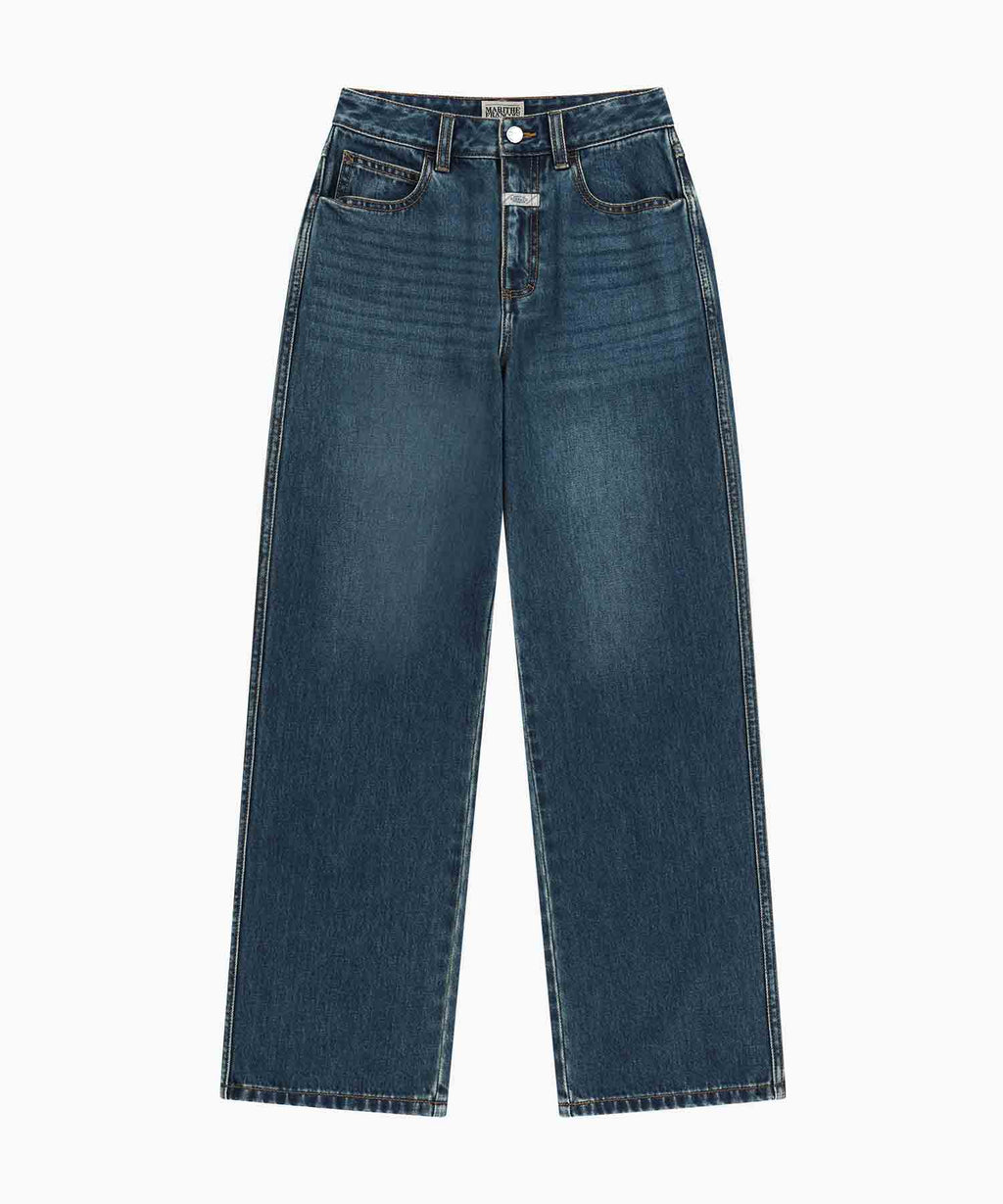 Marithe & Francois Girbaud - High Straight Denim Pants (Dark Blue) product image 6 | TRAB K-Fashion Australia