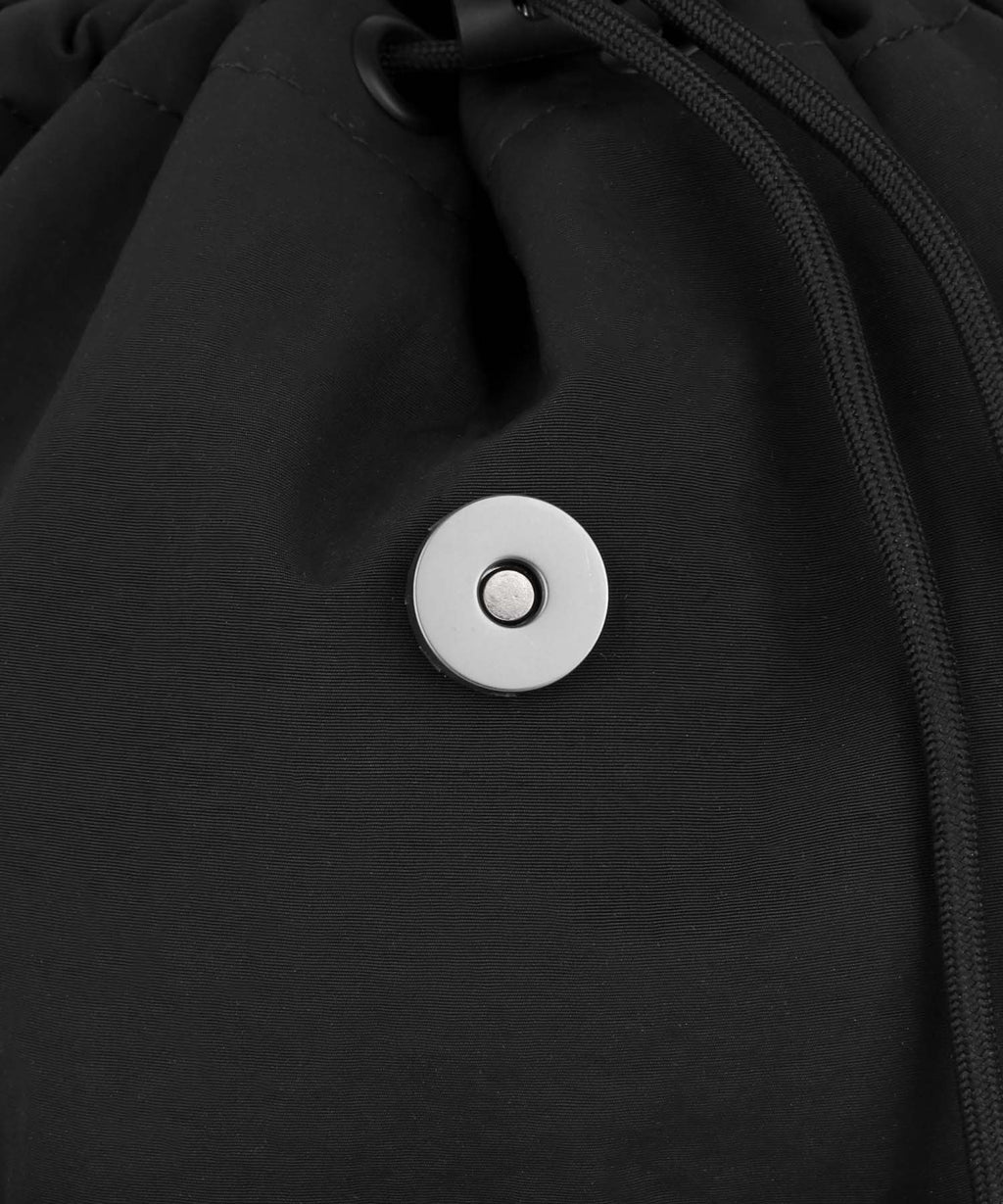 Marithe & Francois Girbaud - Classic Logo Stopper Pocket Backpack (Black) product image 6 | TRAB K-Fashion Australia