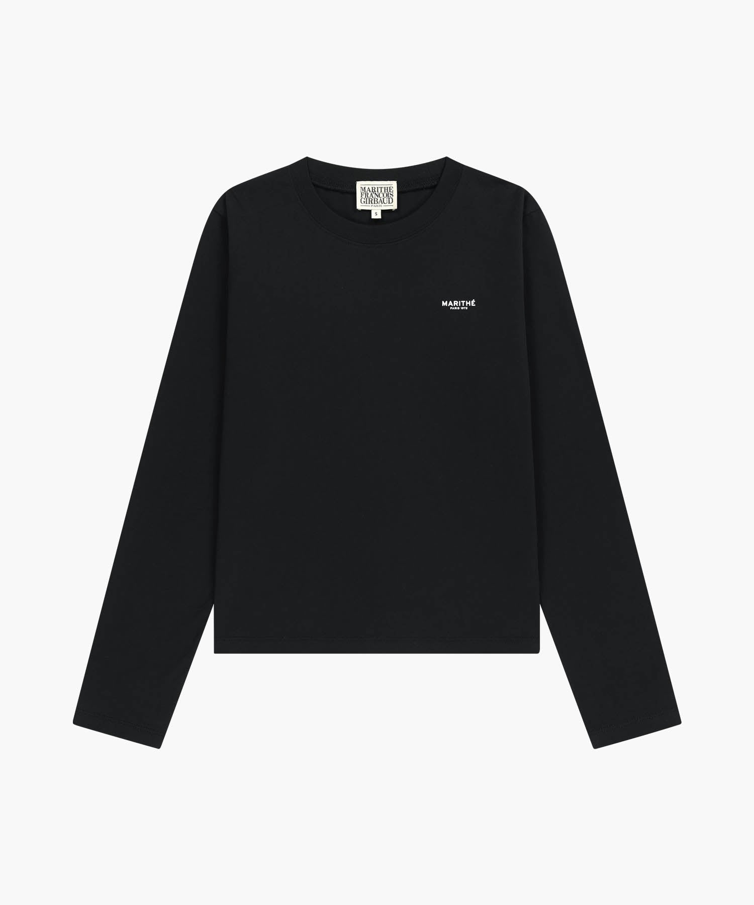 Marithe & Francois Girbaud - Regular Logo Long Sleeve Tee (Black) product image 6 | TRAB K-Fashion Australia