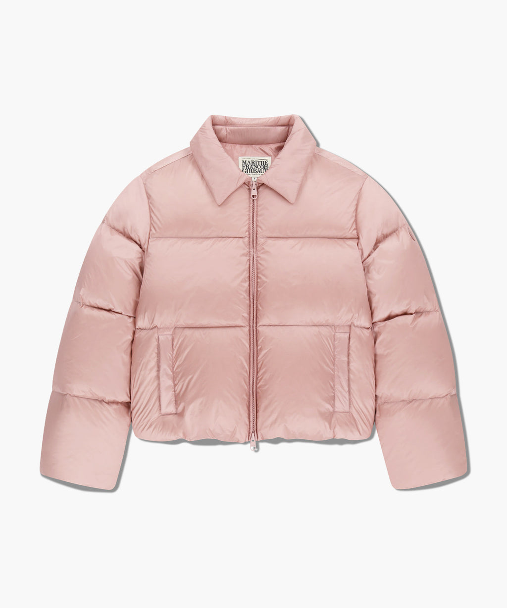 Marithe & Francois Girbaud - Collar Crop Down Jacket (Pink) product image 6 | TRAB K-Fashion Australia