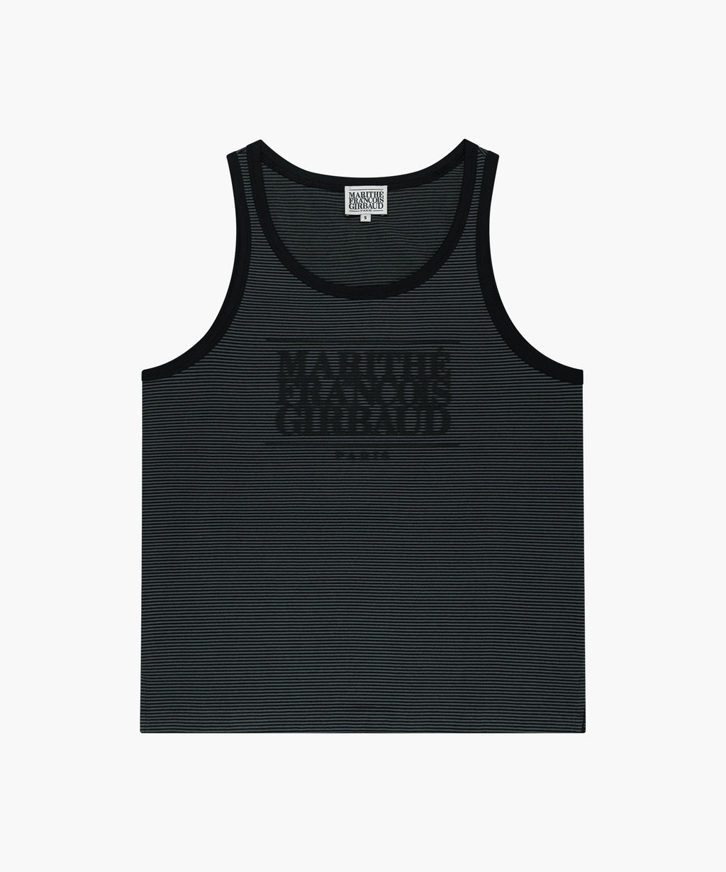 Marithe & Francois Girbaud - Shadow Classic Logo Sleeveless (Charcoal) product image 6 | TRAB K-Fashion Australia