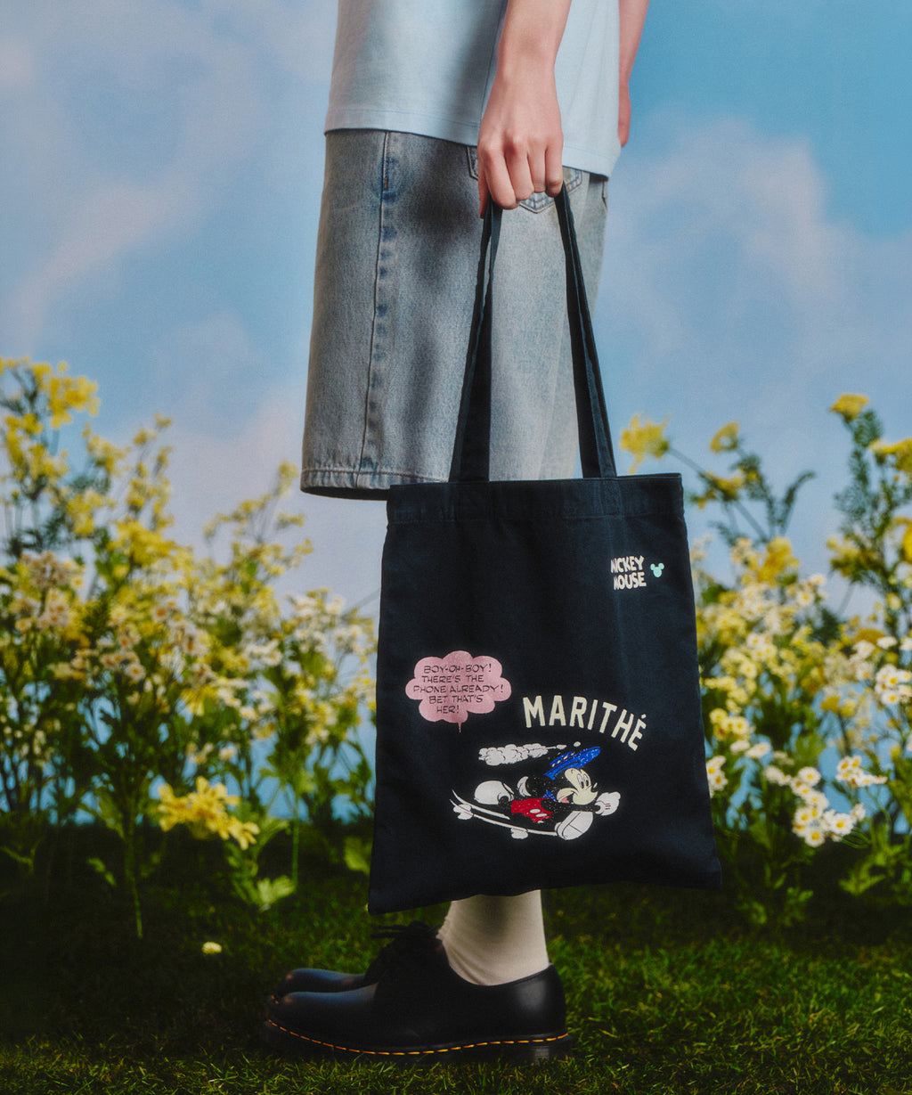 Marithe & Francois Girbaud - Mickey_comic Eco Bag (Navy) product image 6 | TRAB K-Fashion Australia