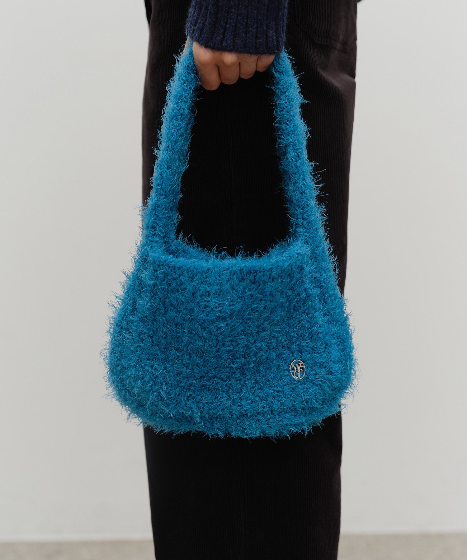 Marithe & Francois Girbaud - Circle Logo Mini Knit Bag (Teal) product image 6 | TRAB K-Fashion Australia