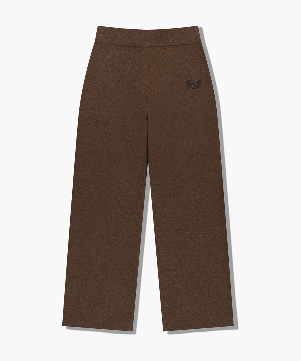 Marithe & Francois Girbaud - Classic Logo Knit Pants (Brown) product image 6 | TRAB K-Fashion Australia