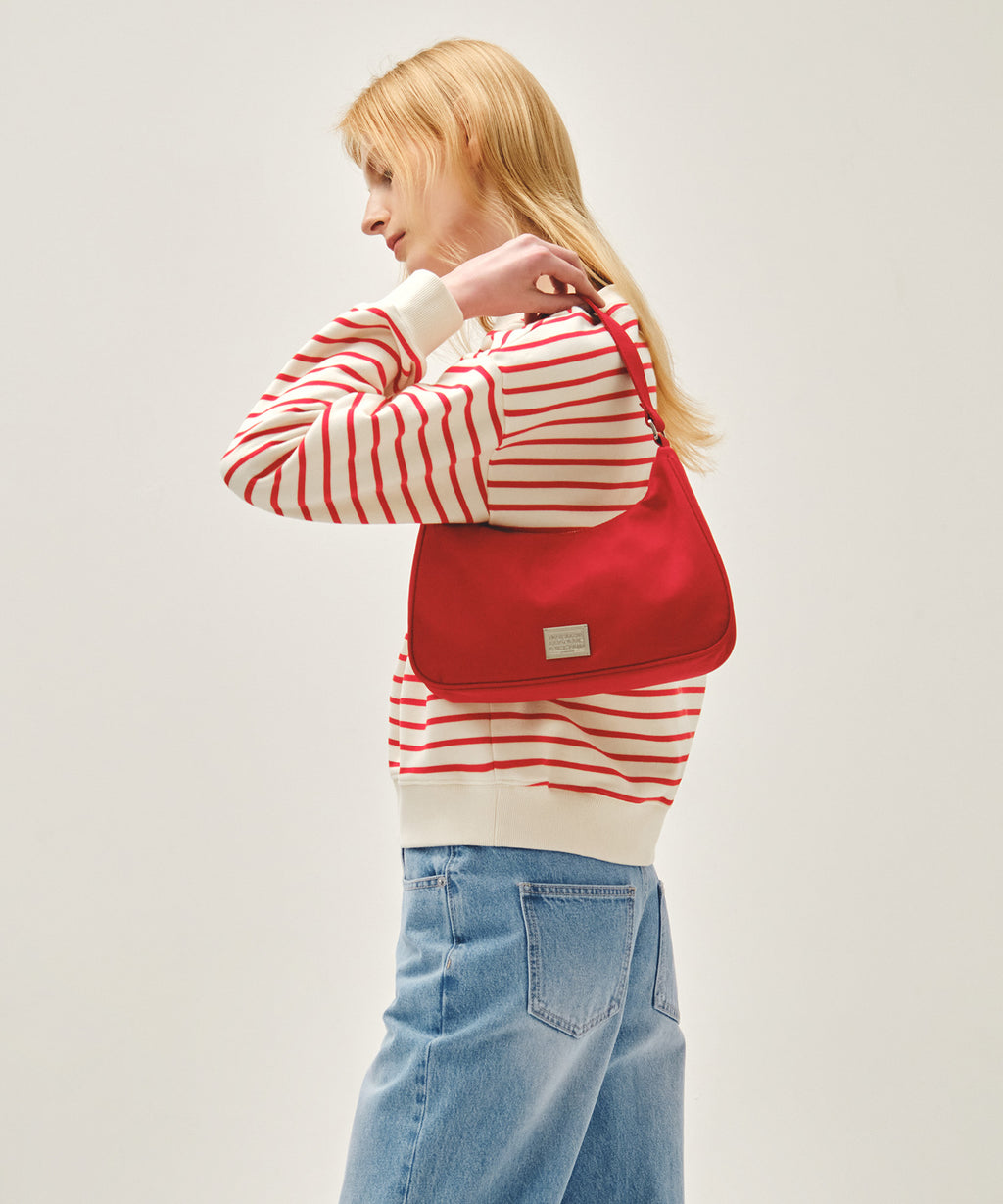Marithe & Francois Girbaud - Classic Logo Hobo Bag (Red) product image 6 | TRAB K-Fashion Australia