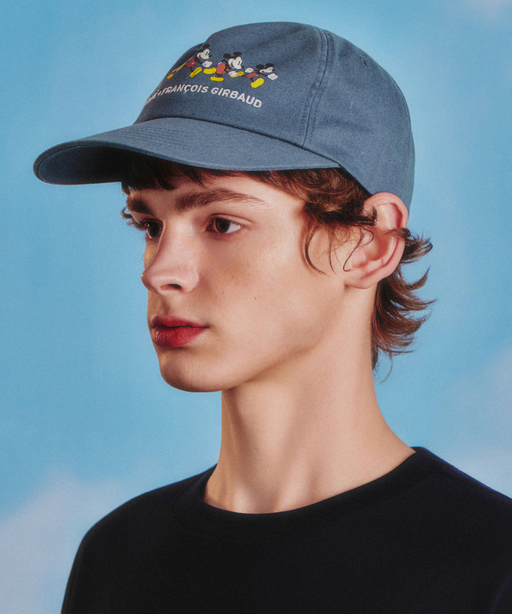 Marithe & Francois Girbaud - Mickey_graphic 5 Panel Cap (Ash Blue) product image 6 | TRAB K-Fashion Australia