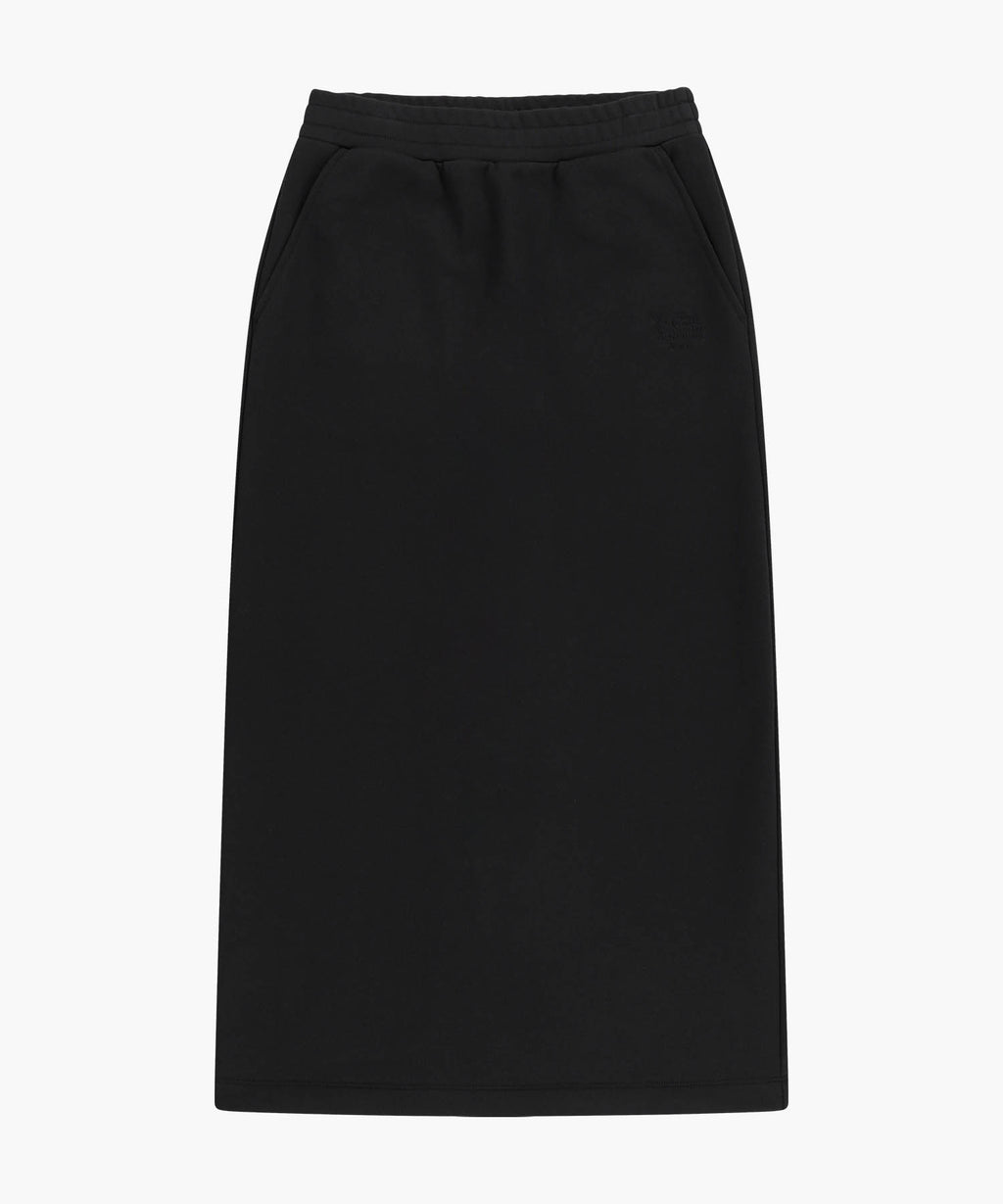 Marithe & Francois Girbaud - Classic Logo Sweat Long Skirt (Black Black) product image 6 | TRAB K-Fashion Australia