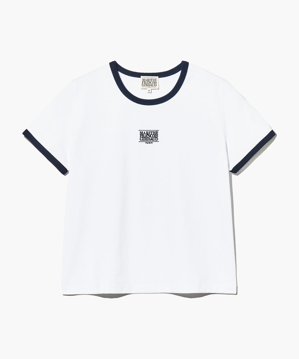 Marithe & Francois Girbaud - Classic Logo Ringer Tee (White) product image 6 | TRAB K-Fashion Australia