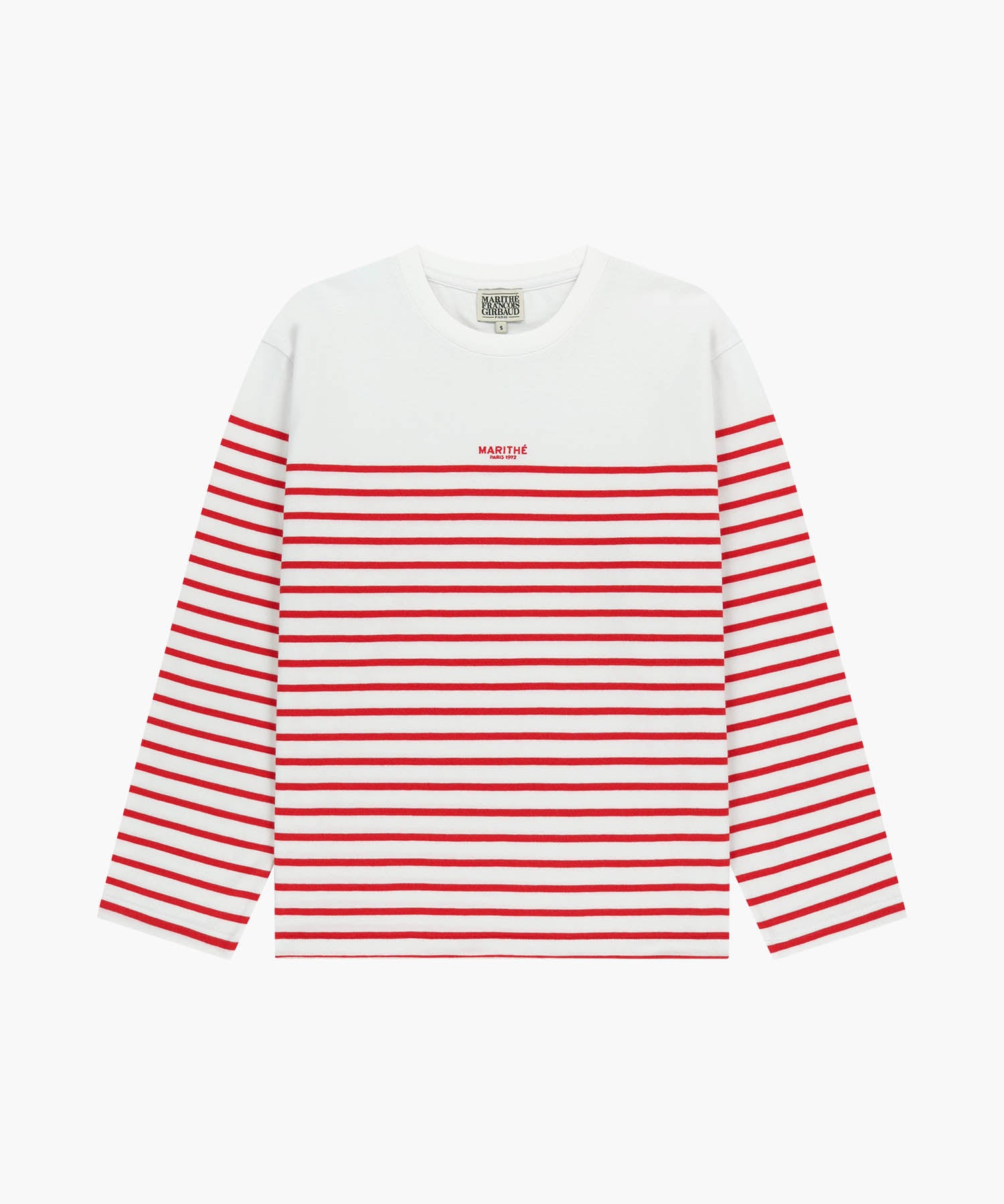 Marithe & Francois Girbaud - Block Stripe Long Sleeve Tee (Red) product image 6 | TRAB K-Fashion Australia