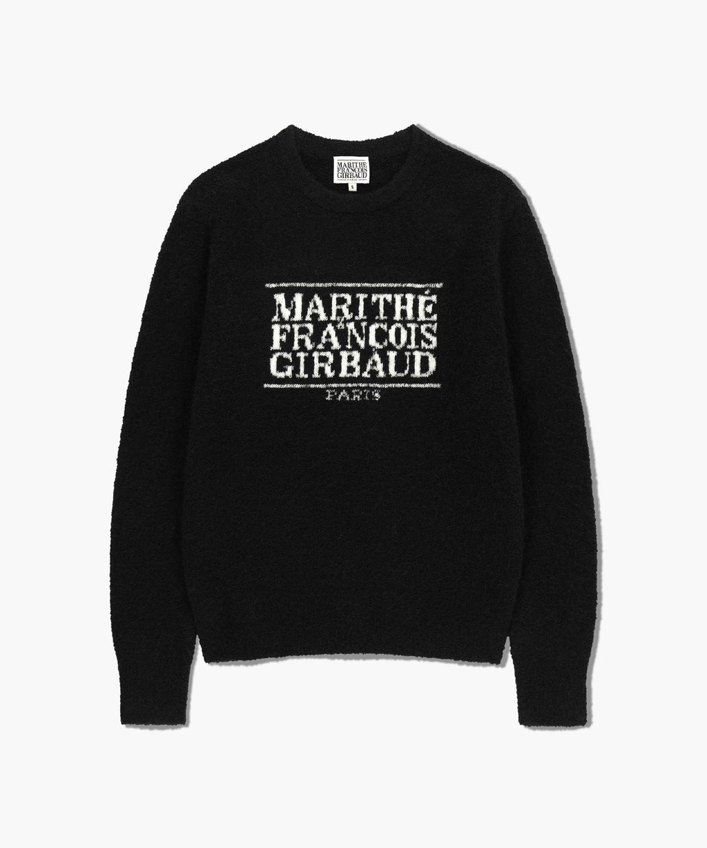Marithe & Francois Girbaud - Boucle Classic Logo Knit Pullover (Black) product image 9 | TRAB K-Fashion Australia