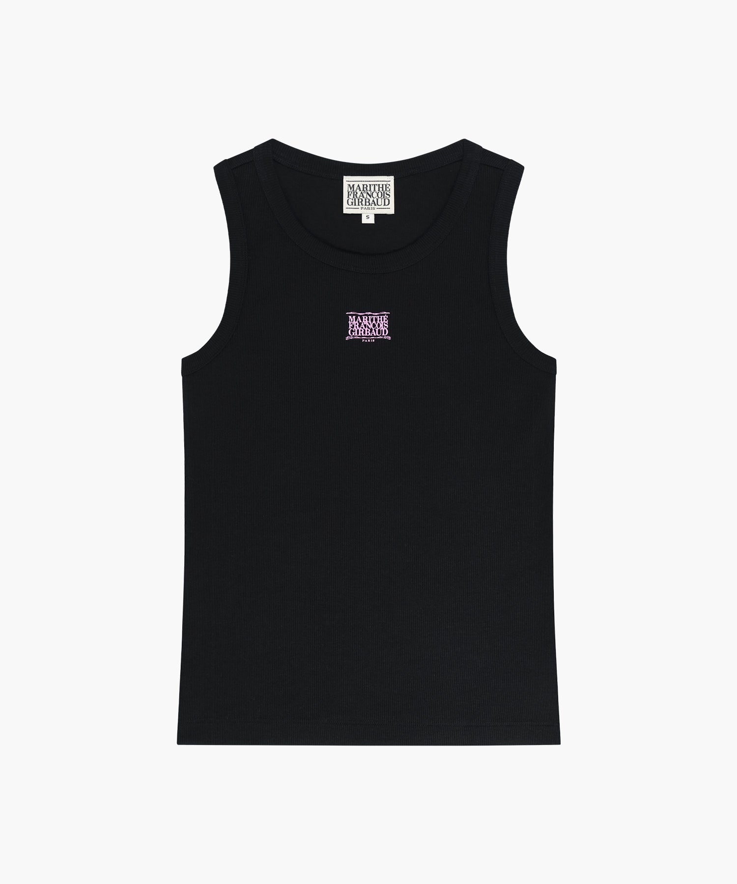 Marithe & Francois Girbaud - [Pre-order – Ships 21 Jul] Ribbon Classic Logo Sleeveless (Black) product image 6 | TRAB K-Fashion Australia