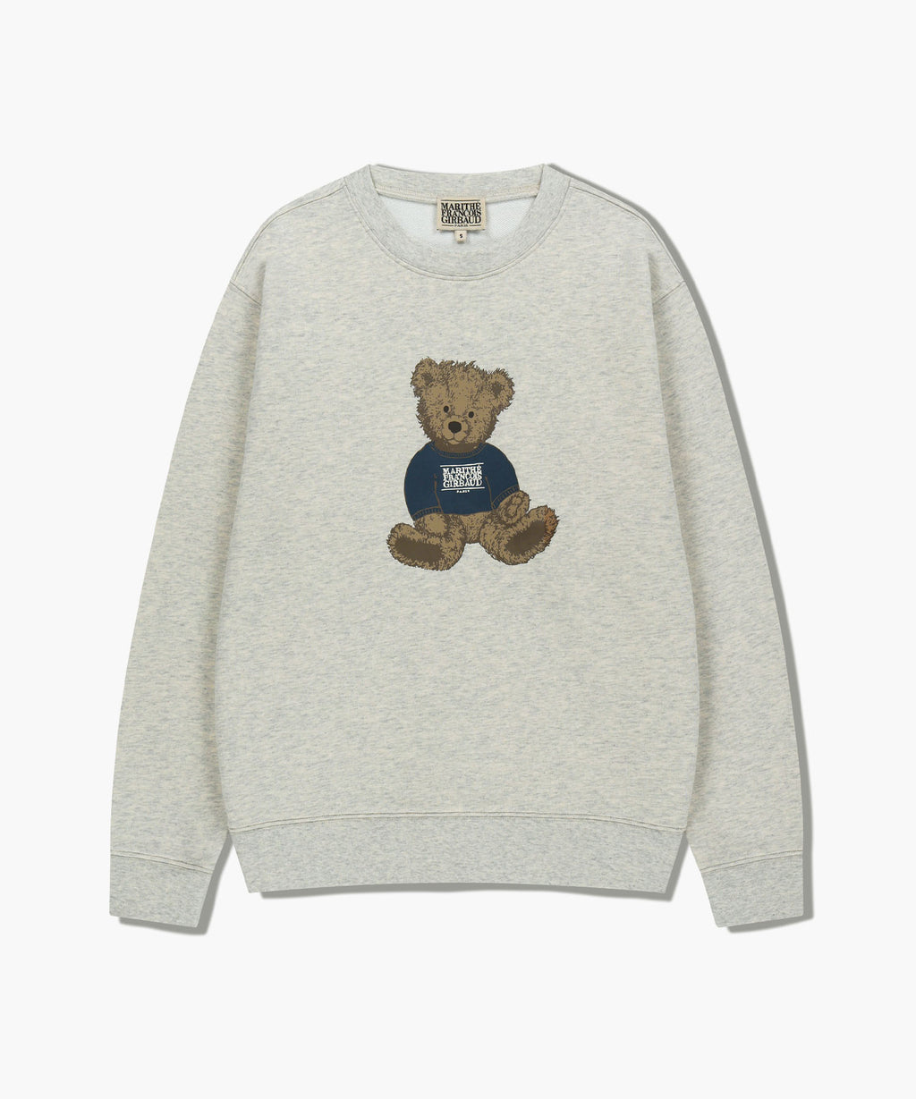 Marithe & Francois Girbaud - Doodle Bear Sweatshirt (Oatmeal) product image 6 | TRAB K-Fashion Australia
