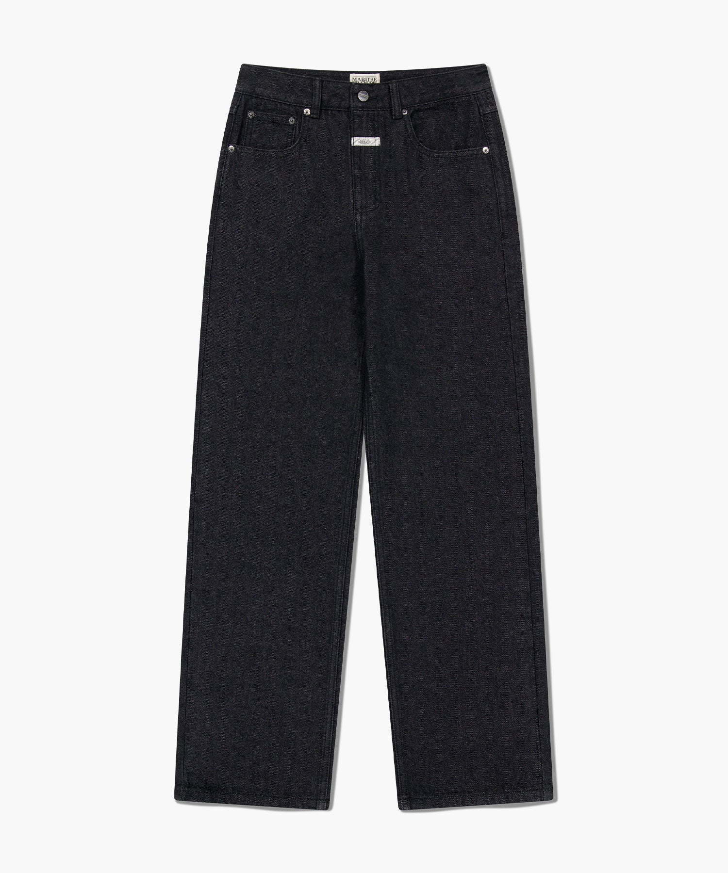 Marithe & Francois Girbaud - Straight Fit Raw Denim Pants (Black) product image 6 | TRAB K-Fashion Australia
