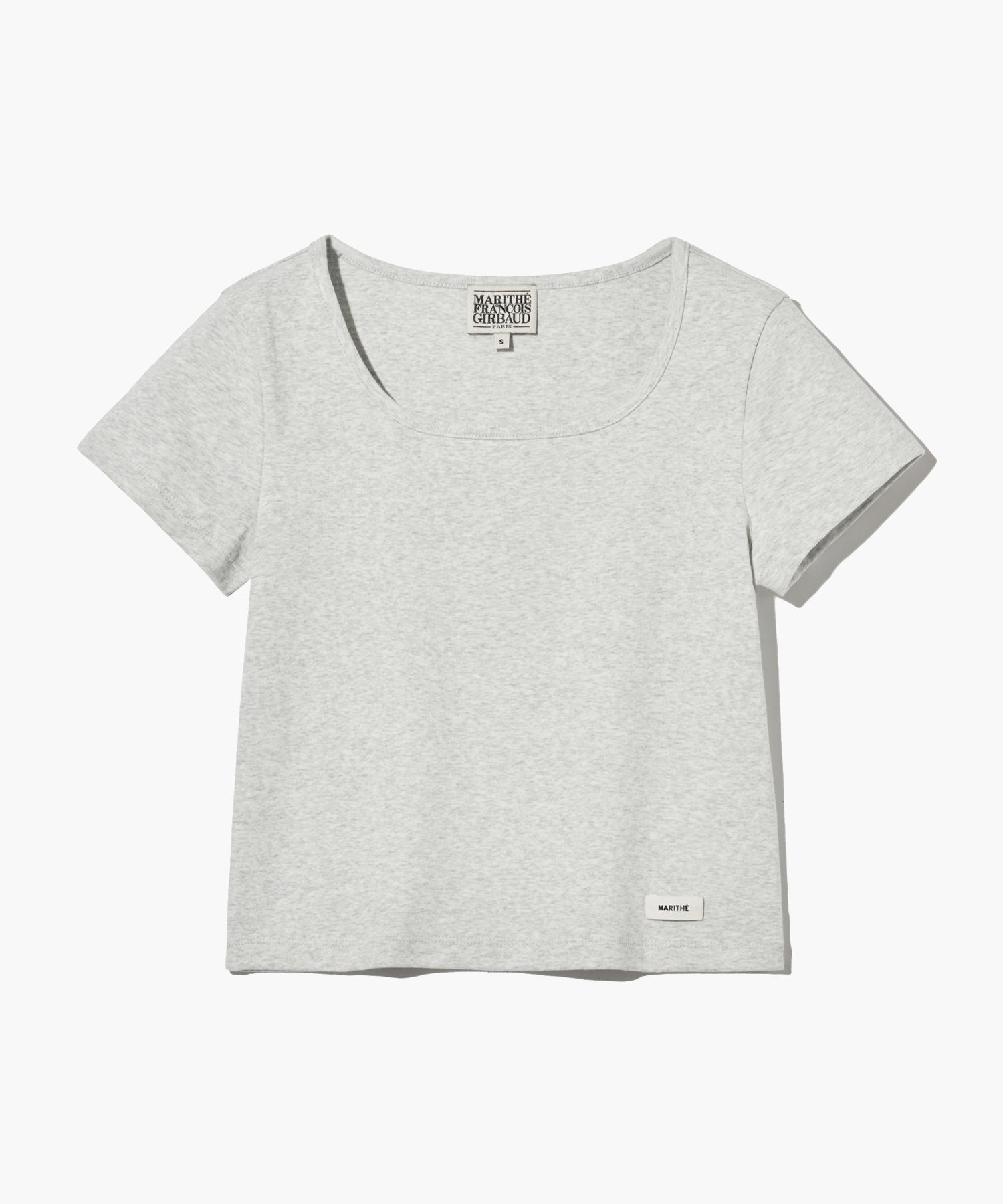 Marithe & Francois Girbaud - Basic Crop Tee (Light Heather Gray) product image 6 | TRAB K-Fashion Australia