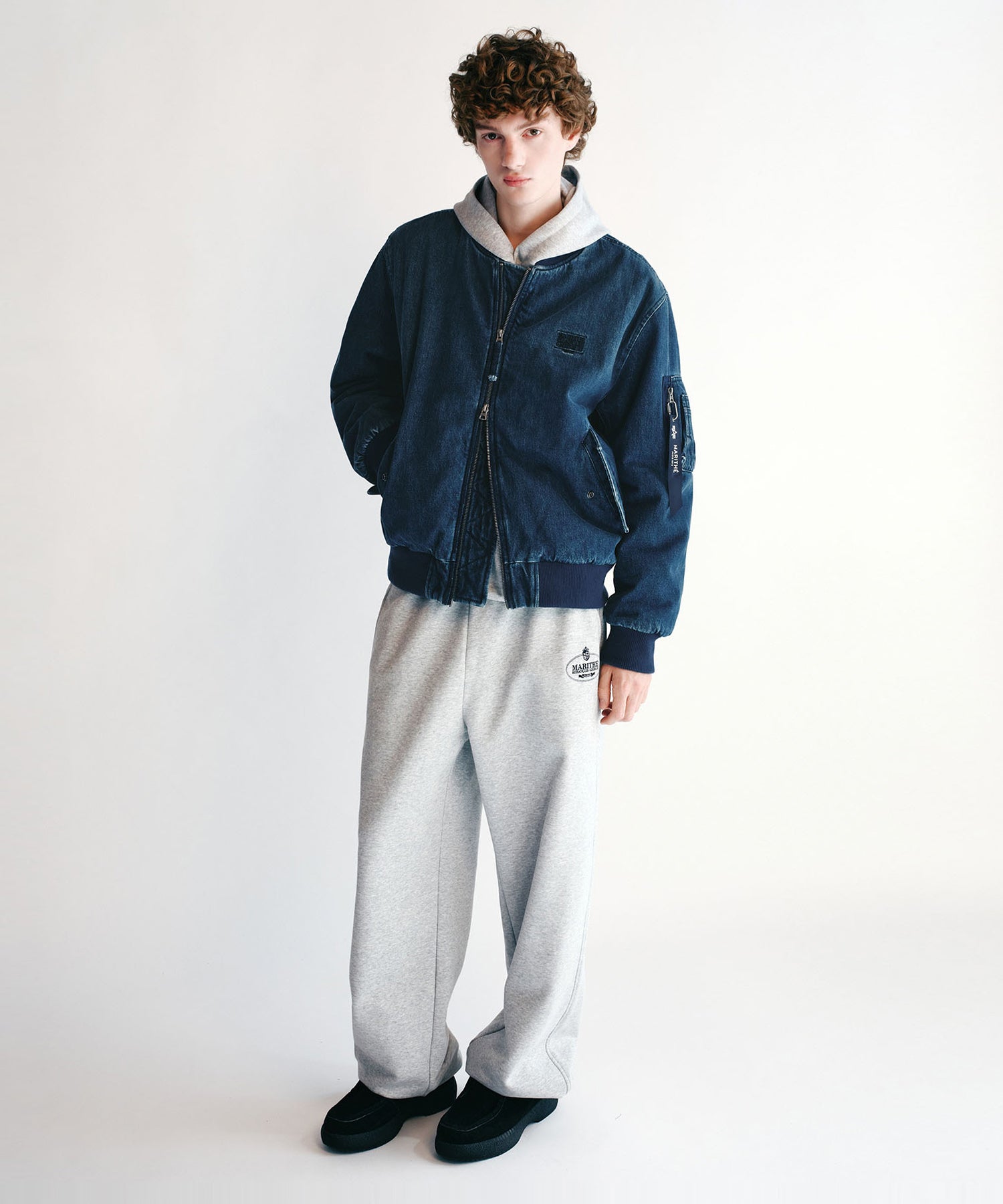 Marithe & Francois Girbaud - Marithe X Alpha Industries Ma-1 Jumper (Blue) product image 6 | TRAB K-Fashion Australia