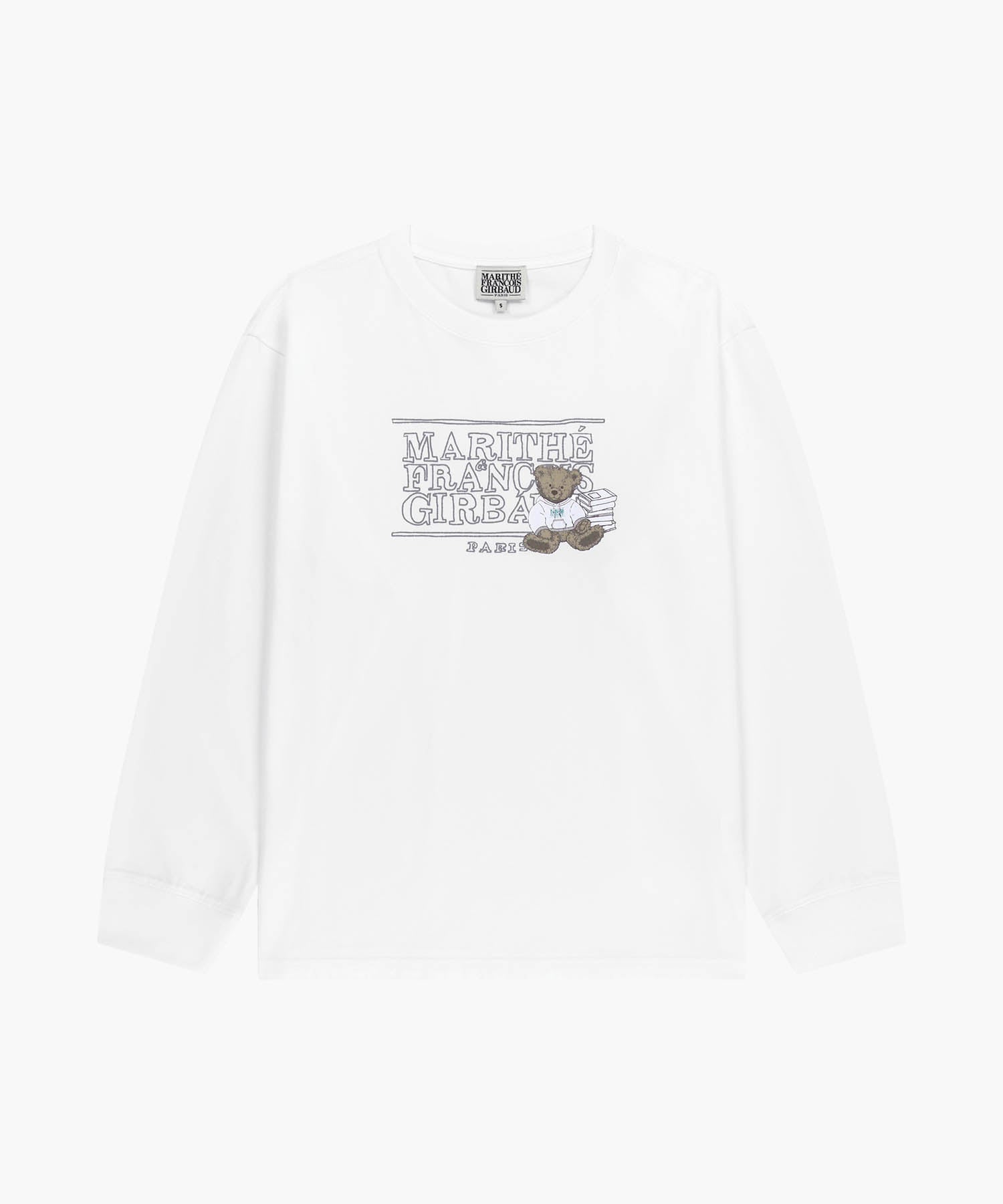Marithe & Francois Girbaud - Doodle Classic Logo Long Sleeve Tee (White) product image 6 | TRAB K-Fashion Australia