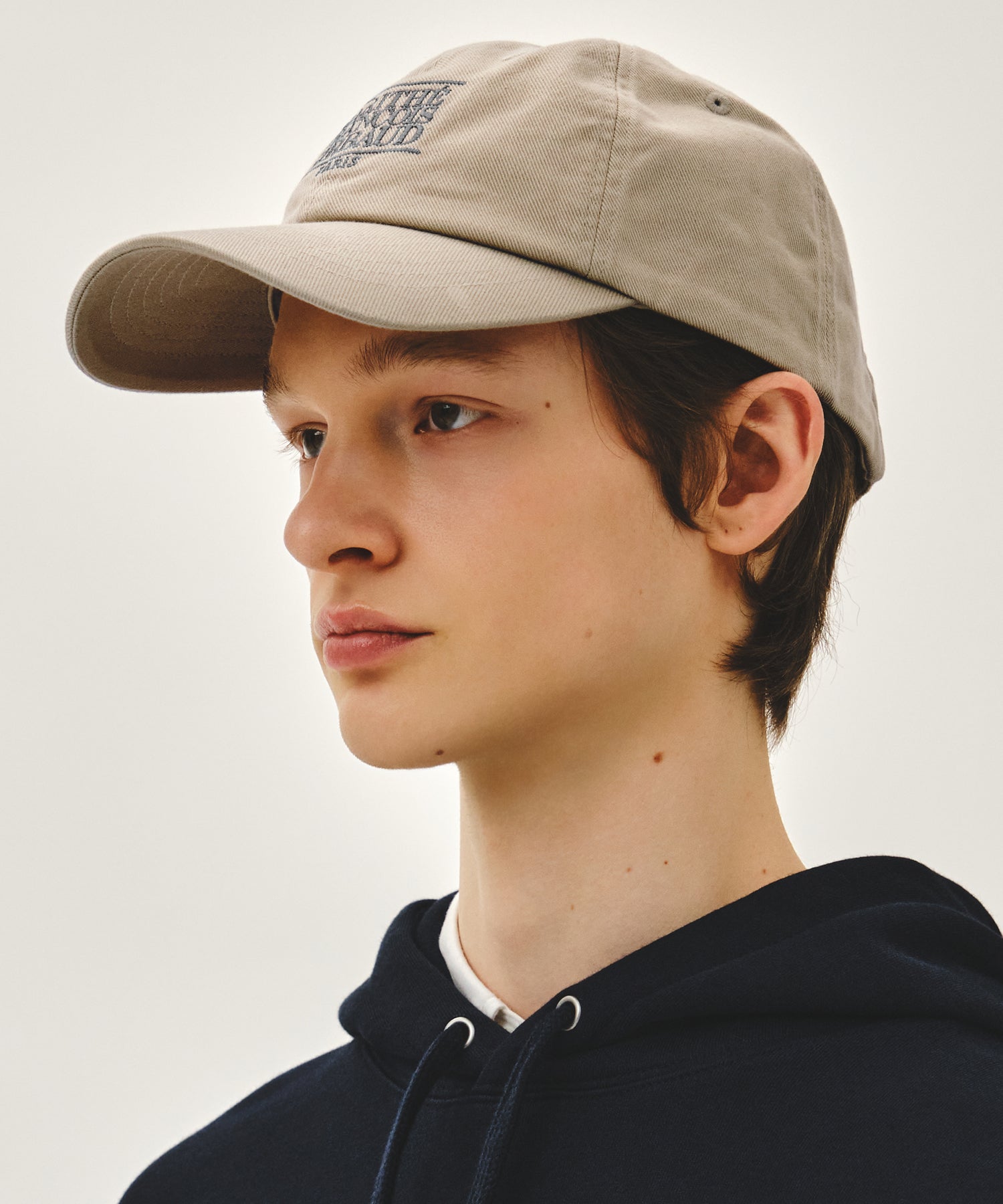 Marithe & Francois Girbaud - Small Classic Logo Cap (Dark Beige) product image 6 | TRAB K-Fashion Australia