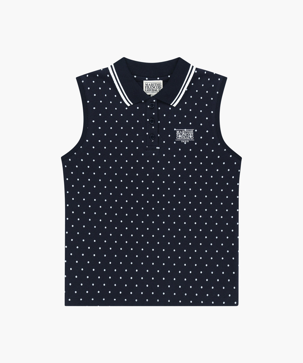 Marithe & Francois Girbaud - Small Classic Logo Pk Collar Sleeveless (Dot) product image 6 | TRAB K-Fashion Australia