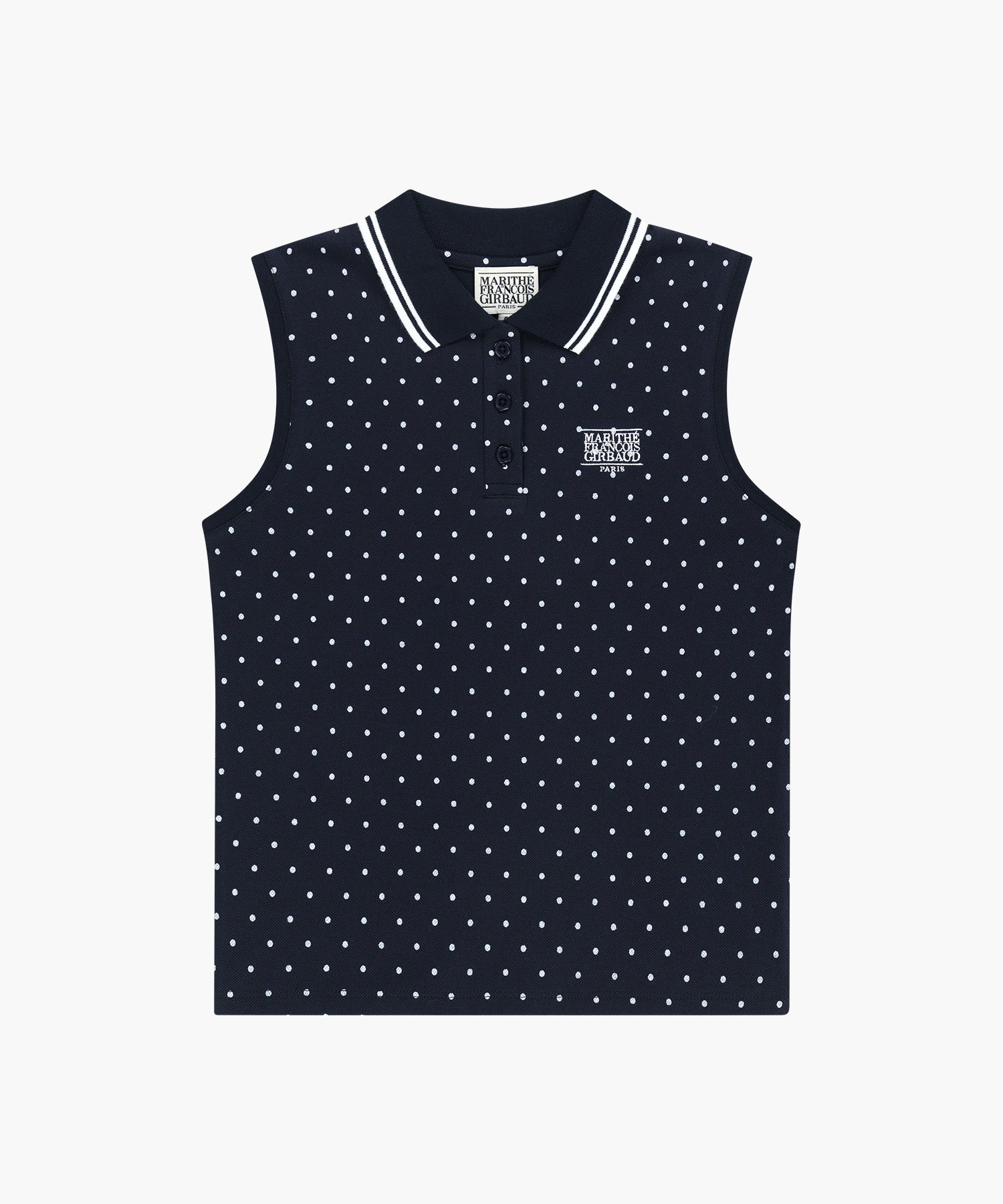 Marithe & Francois Girbaud - Small Classic Logo Pk Collar Sleeveless (Dot) product image 6 | TRAB K-Fashion Australia