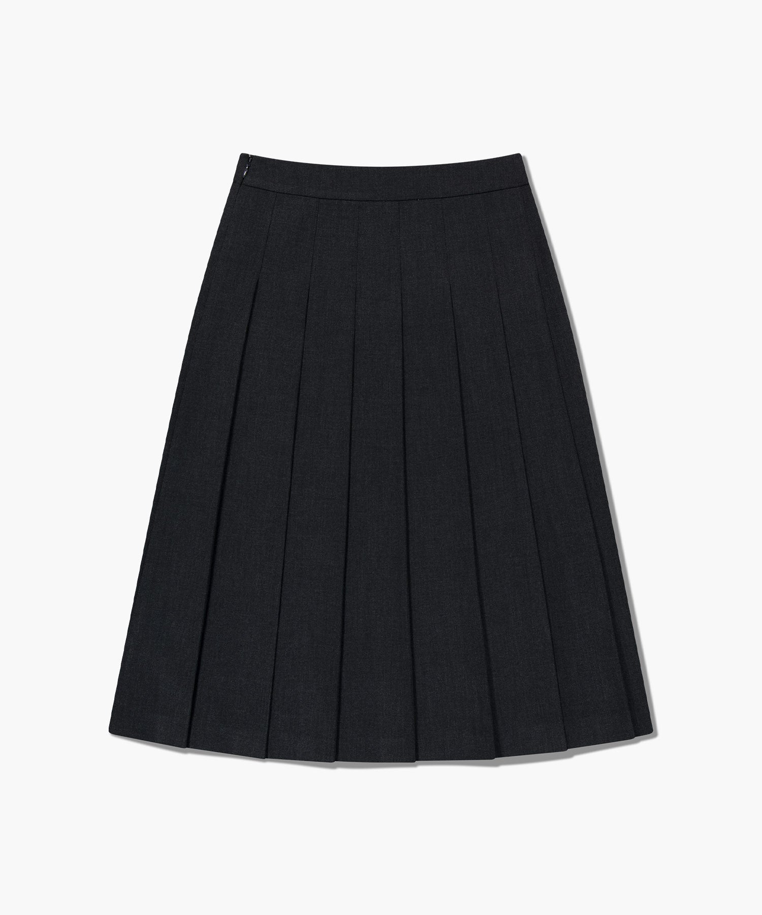 Marithe & Francois Girbaud - Side Buckle Pleated Midi Skirt (Charcoal) product image 6 | TRAB K-Fashion Australia