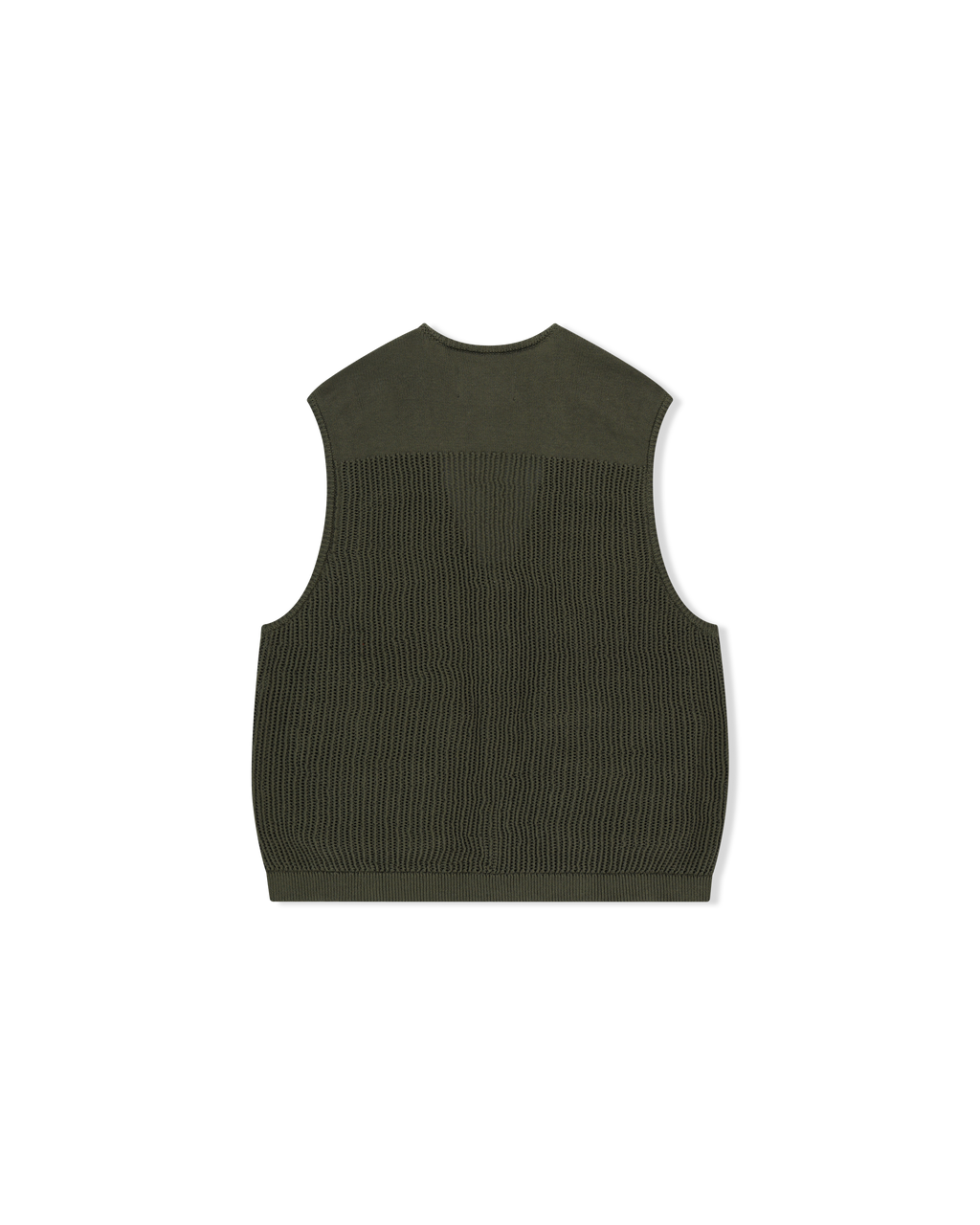 yeseyesee - Knitted Utility Vest (Khaki) product image 2 | TRAB K-Fashion Australia