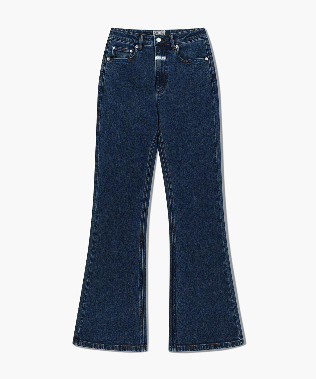 Marithe & Francois Girbaud - High-rise Flared Denim Pants (Blue) product image 6 | TRAB K-Fashion Australia