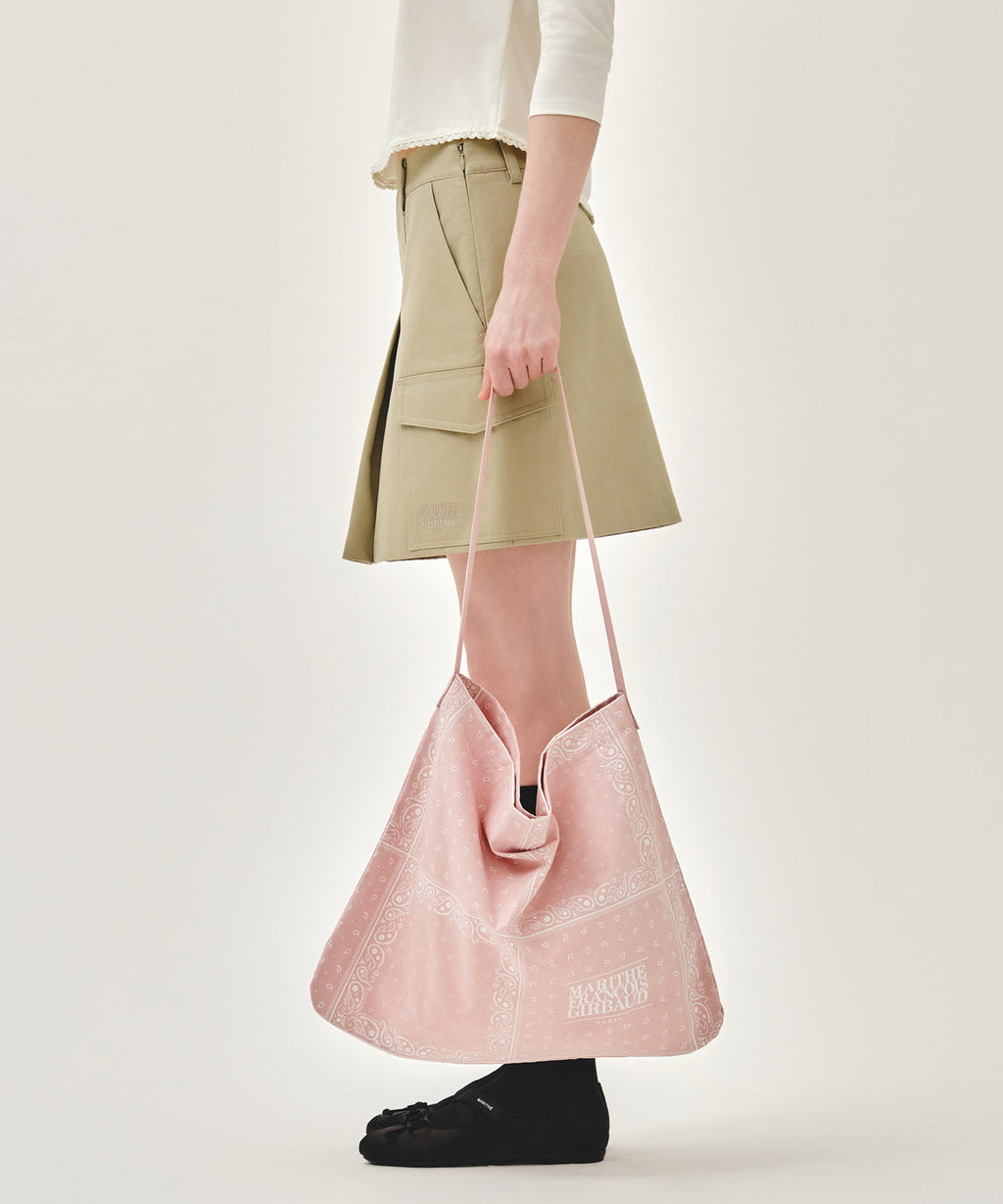 Marithe & Francois Girbaud - Bandana One Shoulder Eco Bag (Pink) product image 6 | TRAB K-Fashion Australia