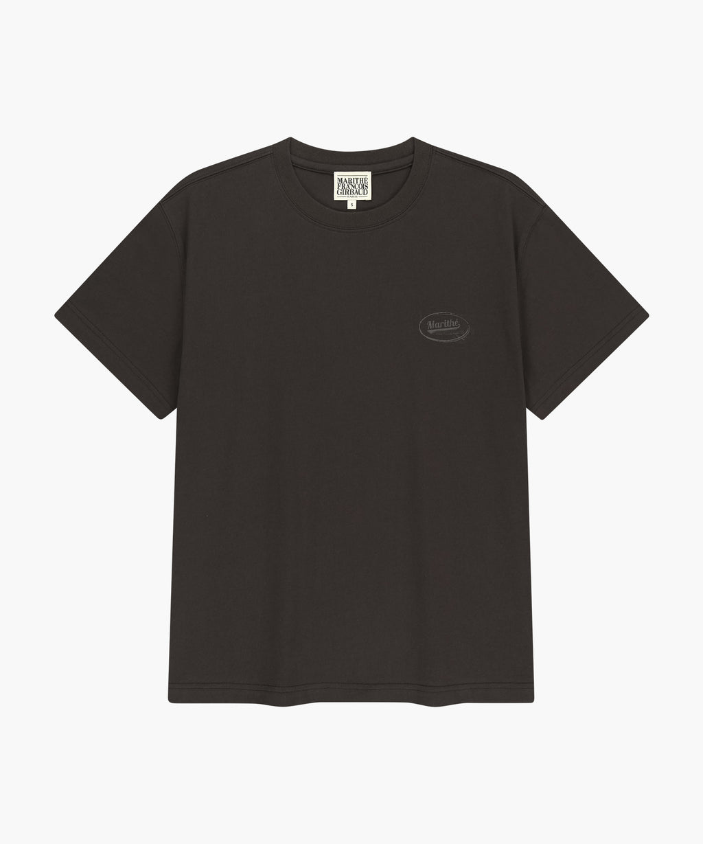 Marithe & Francois Girbaud - [Pre-order – Ships 25 Jun] Vintage Logo Typo Tee (Brown) product image 6 | TRAB K-Fashion Australia
