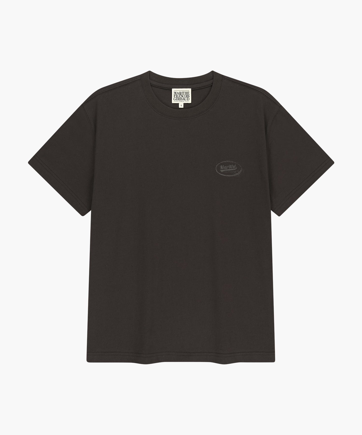 Marithe & Francois Girbaud - [Pre-order – Ships 25 Jun] Vintage Logo Typo Tee (Brown) product image 6 | TRAB K-Fashion Australia