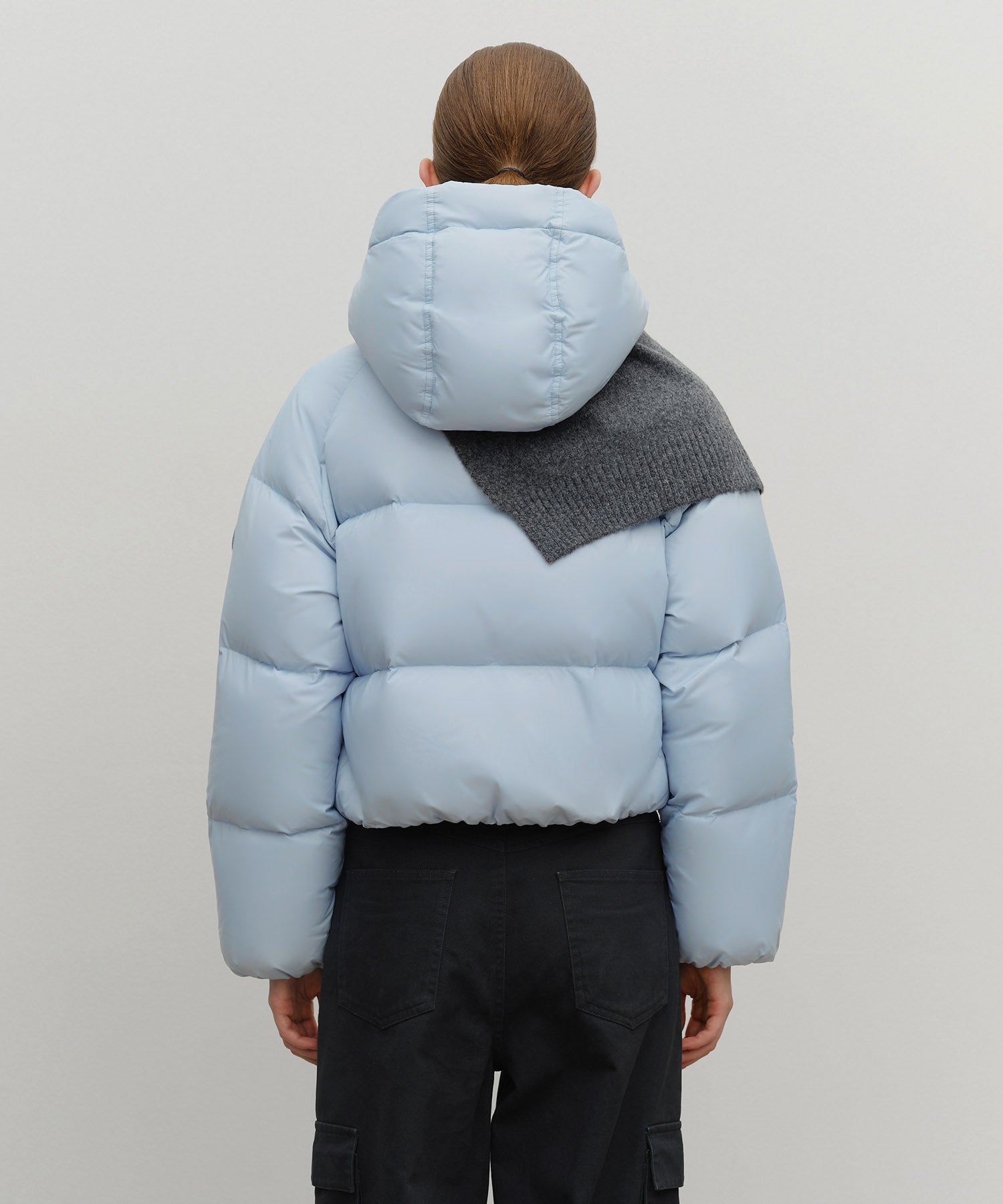 Marithe & Francois Girbaud - Circle Logo Shawl Muffler (Charcoal) product image 6 | TRAB K-Fashion Australia