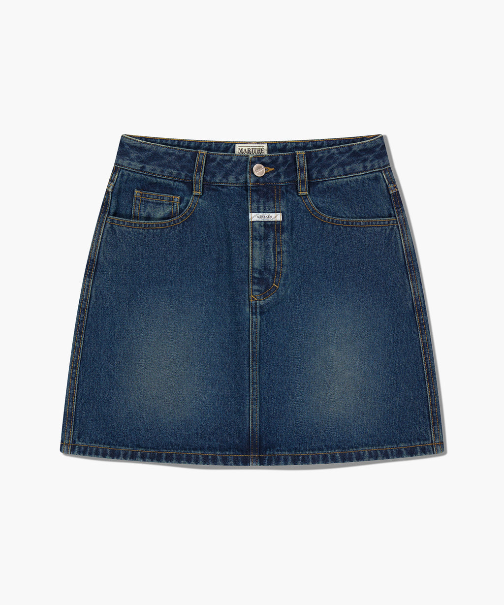 Marithe & Francois Girbaud - Denim Mini Skirt (Dark Blue) product image 6 | TRAB K-Fashion Australia