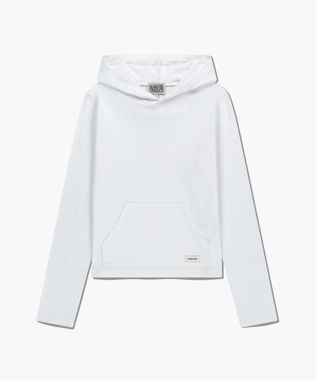 Marithe & Francois Girbaud - Basic Hoodie Long Sleeve (White) product image 6 | TRAB K-Fashion Australia