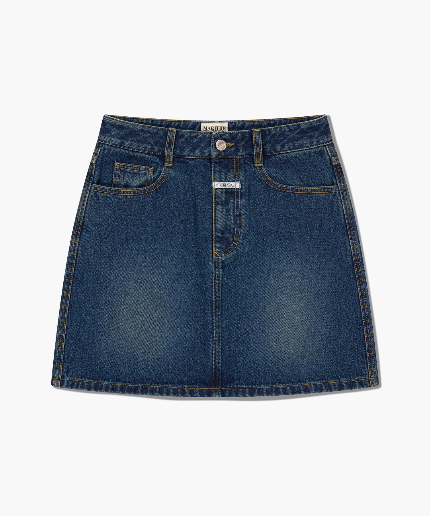 Marithe & Francois Girbaud - Denim Mini Skirt (Dark Blue) product image 6 | TRAB K-Fashion Australia
