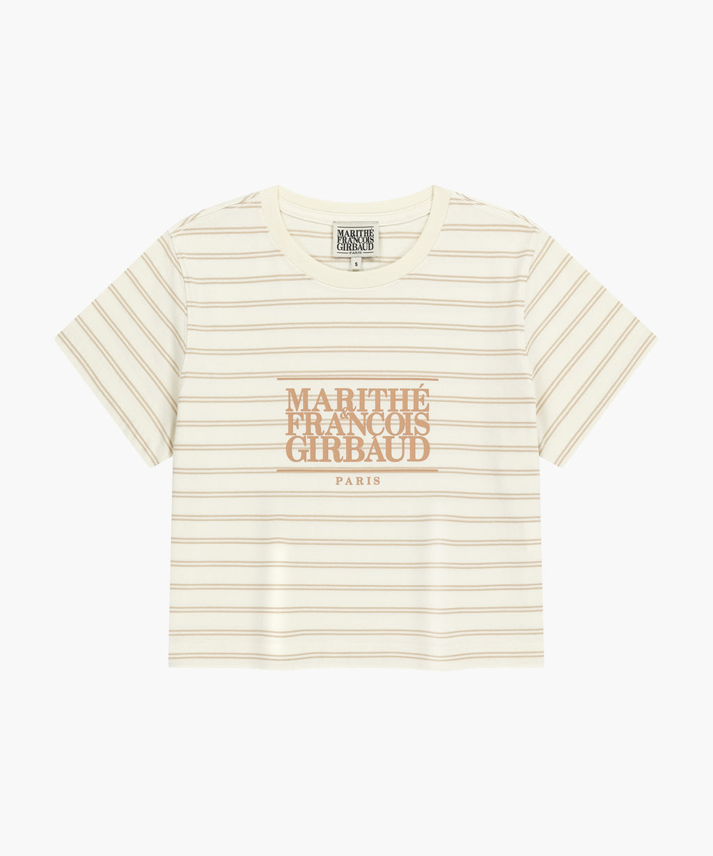 Marithe & Francois Girbaud - Classic Logo Crop Tee (Ivory) product image 6 | TRAB K-Fashion Australia
