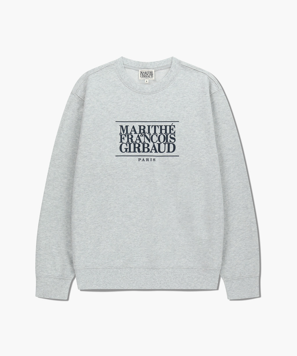 Marithe & Francois Girbaud - Classic Logo Sweatshirt (Light Heather Gray) product image 6 | TRAB K-Fashion Australia