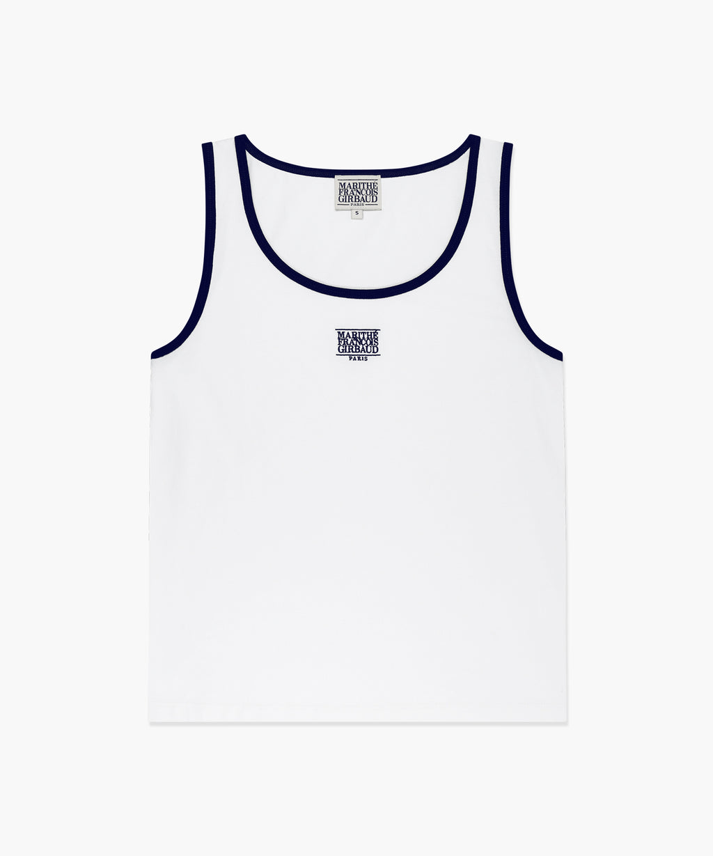 Marithe & Francois Girbaud - Small Classic Logo Sleeveless (White) product image 6 | TRAB K-Fashion Australia