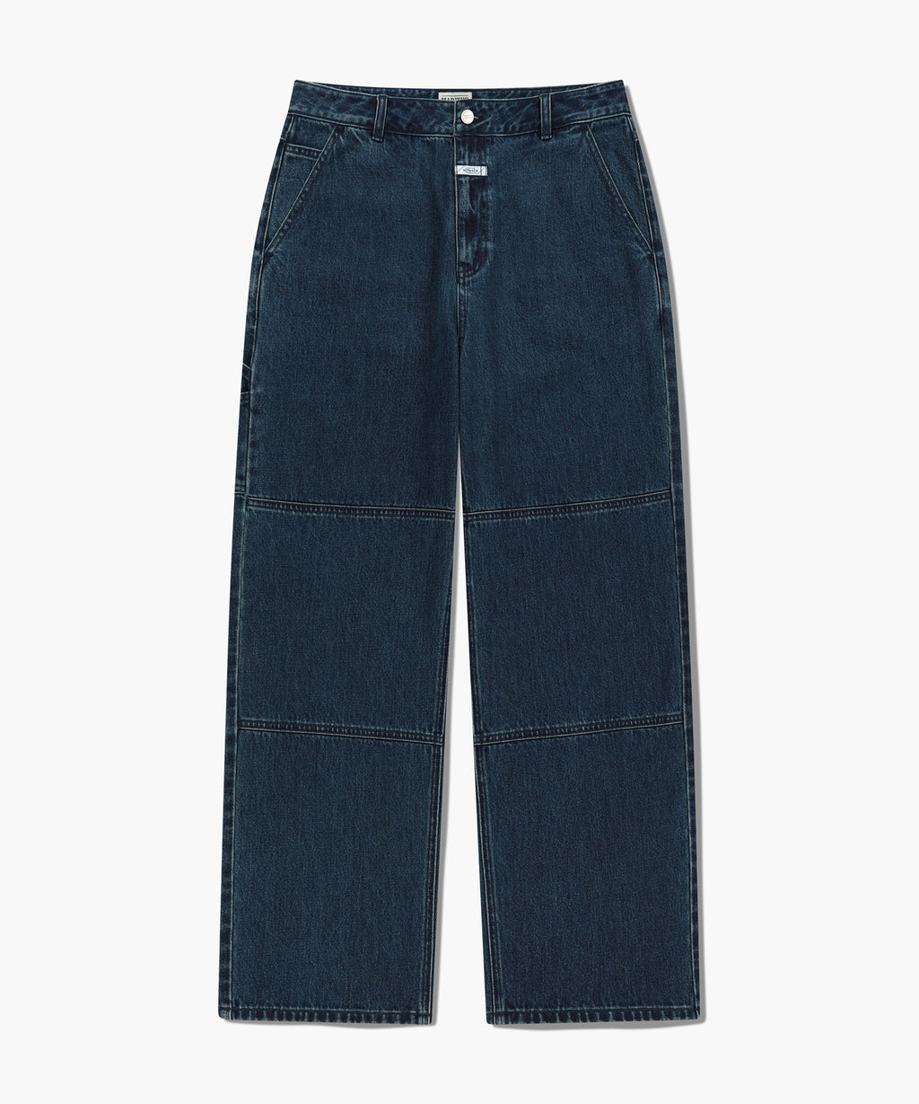 Marithe & Francois Girbaud - Double Knee Carpenter Denim Pants (Dark Blue) product image 6 | TRAB K-Fashion Australia