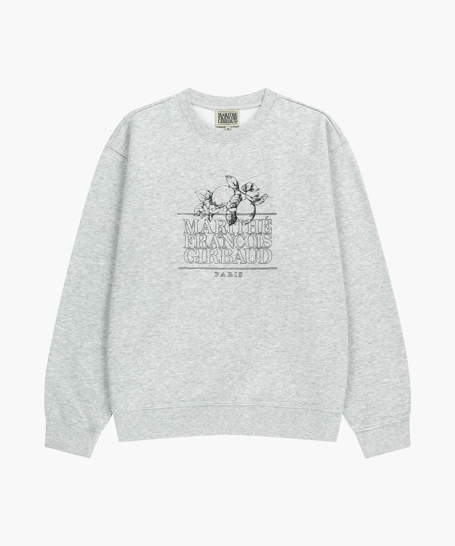 Marithe & Francois Girbaud - Lemon Classic Logo Sweatshirt (Light Heather Gray) product image 6 | TRAB K-Fashion Australia