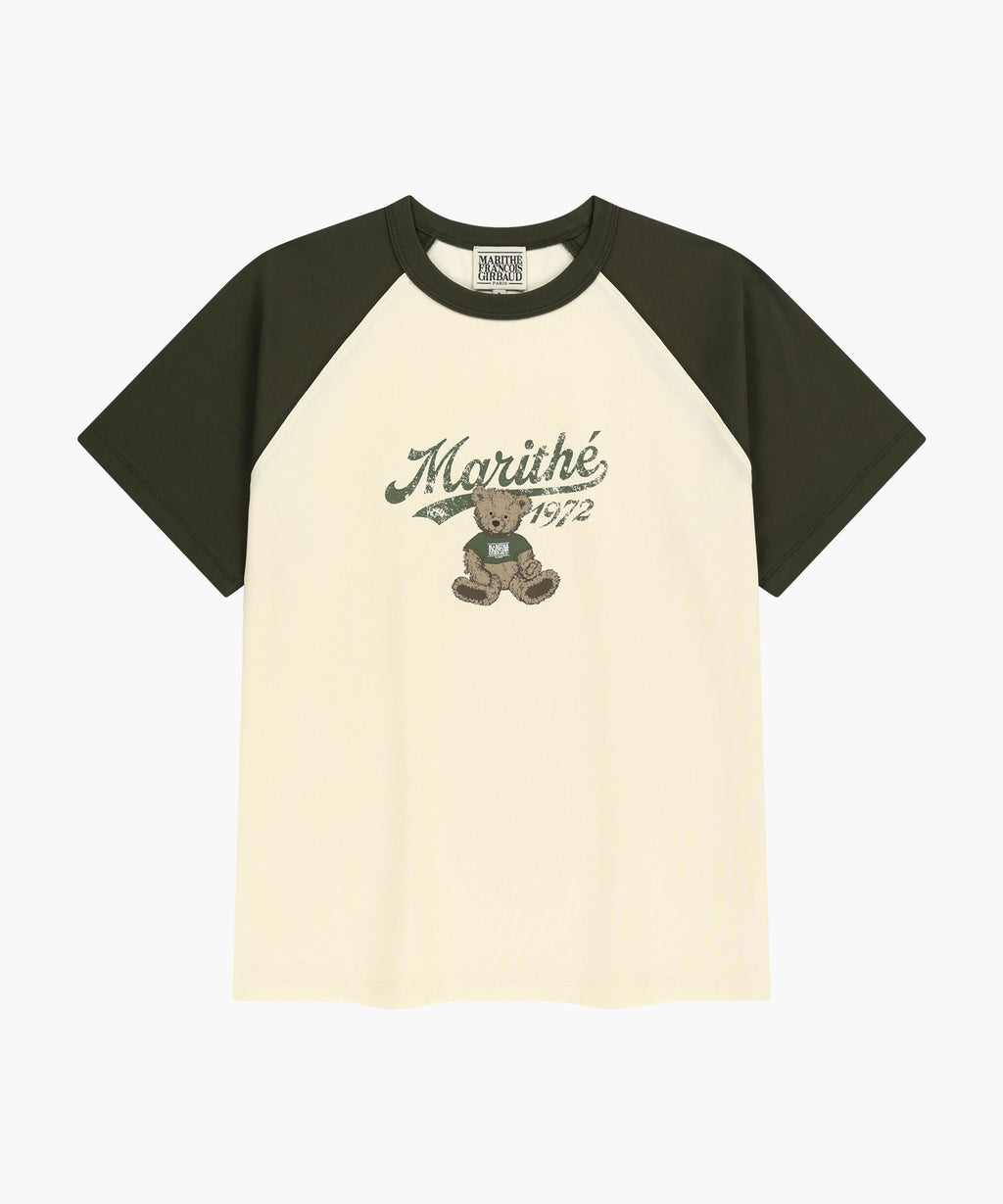 Marithe & Francois Girbaud - Doodle Graphic Raglan Tee (Khaki) product image 6 | TRAB K-Fashion Australia