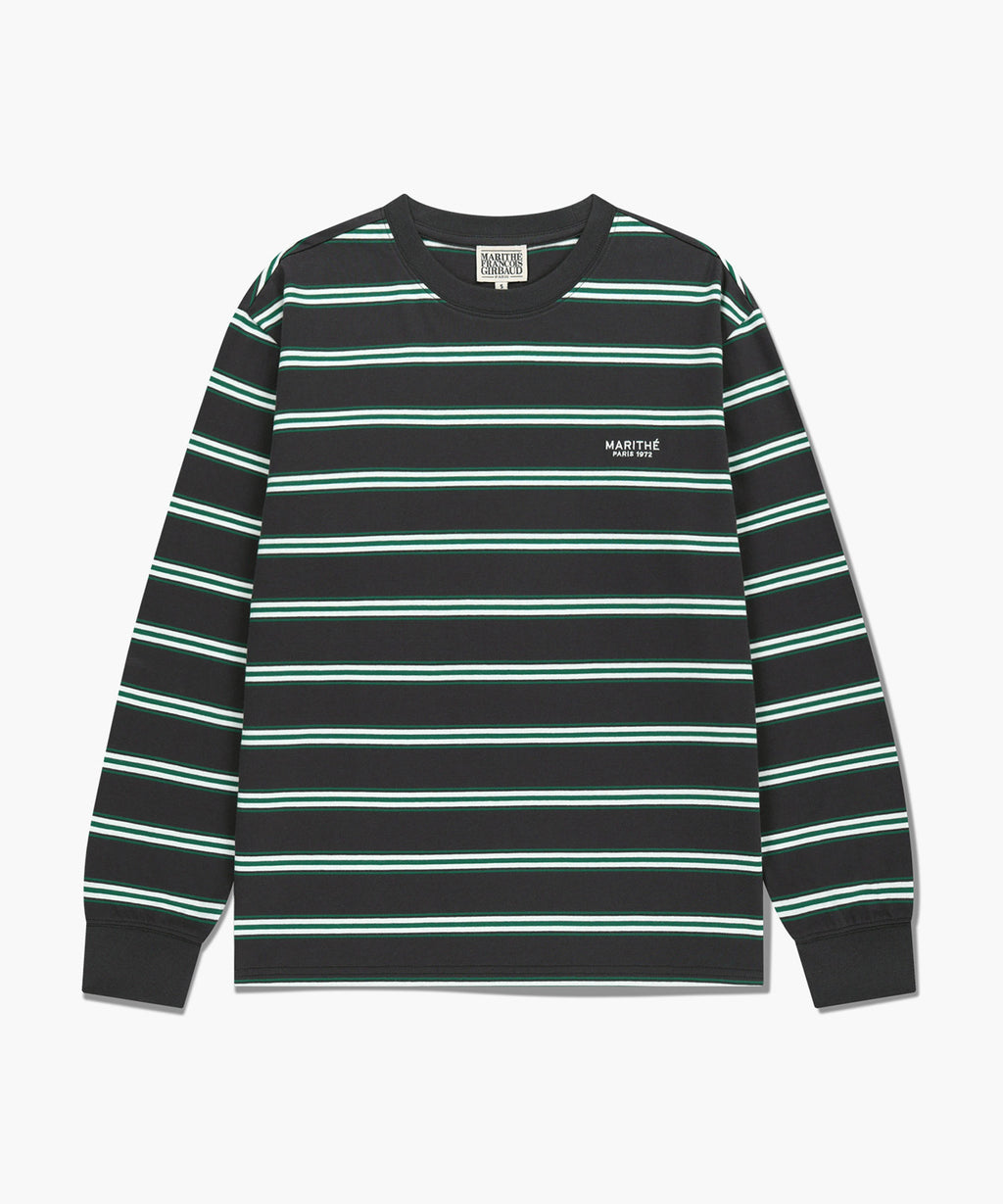 Marithe & Francois Girbaud - Multi Color Stripe Long Sleeve (Charcoal) product image 6 | TRAB K-Fashion Australia