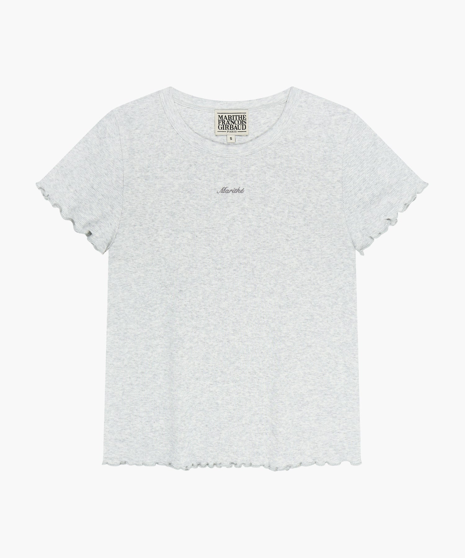 Marithe & Francois Girbaud - Rib Point Tee (Light Heather Gray) product image 6 | TRAB K-Fashion Australia